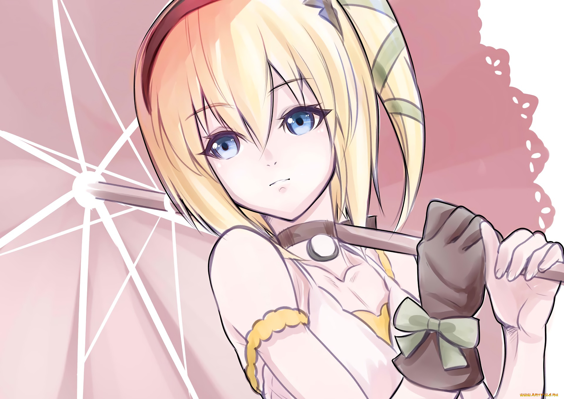 аниме, tales, of, zestiria, фон, взгляд, девушка