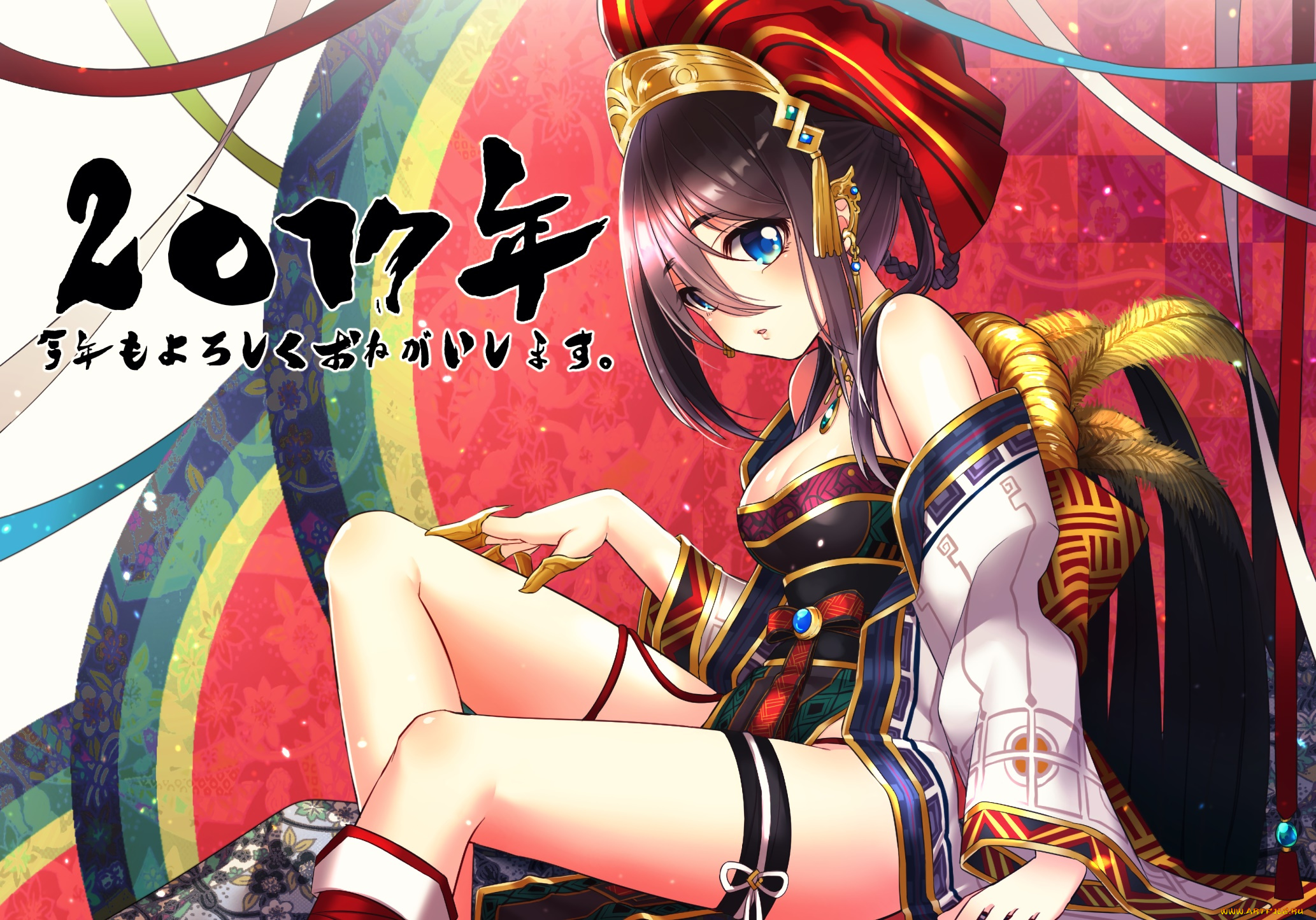 аниме, unknown, , другое, фон, взгляд, девушка