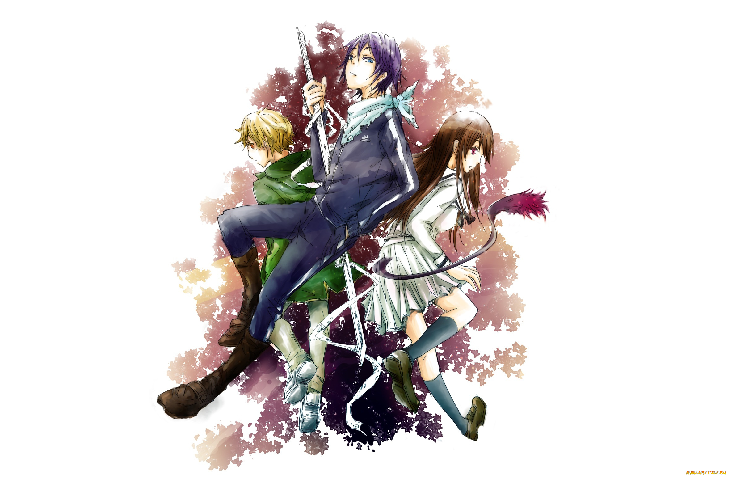 аниме, noragami, бездомный, бог