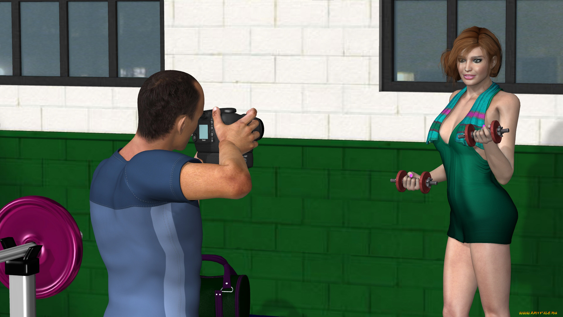 3д, графика, люди, , people, фотосесия, парень, грудь, фон, взгляд, девушка