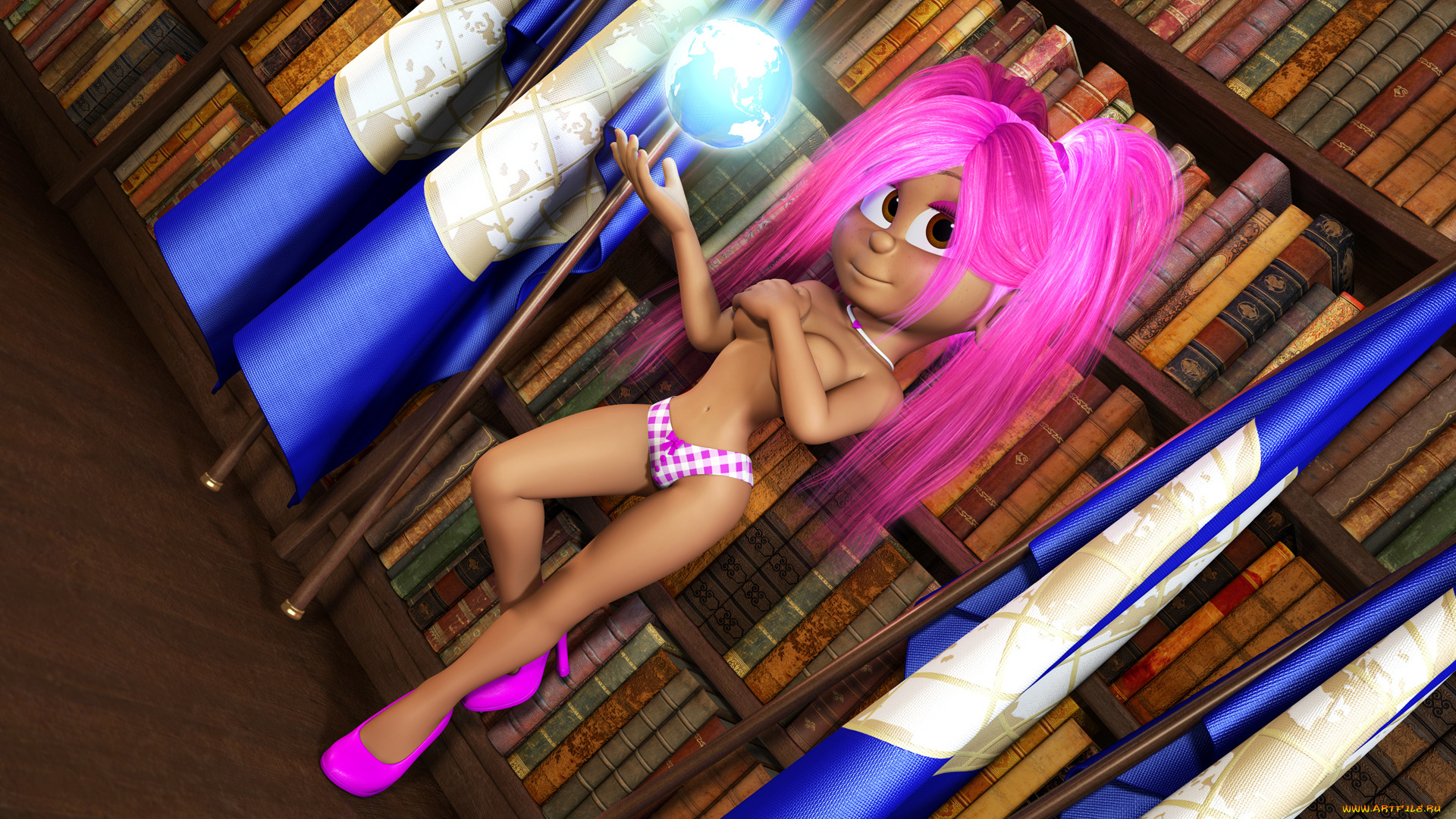 3д, графика, мультфильмы, и, в, игры, фон, девушка, взгляд