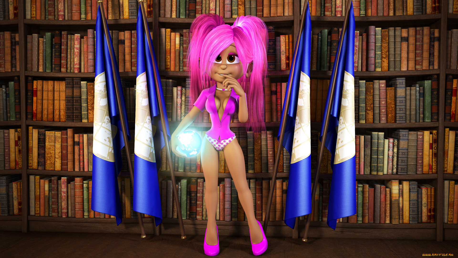 3д, графика, мультфильмы, и, в, игры, фон, взгляд, девушка