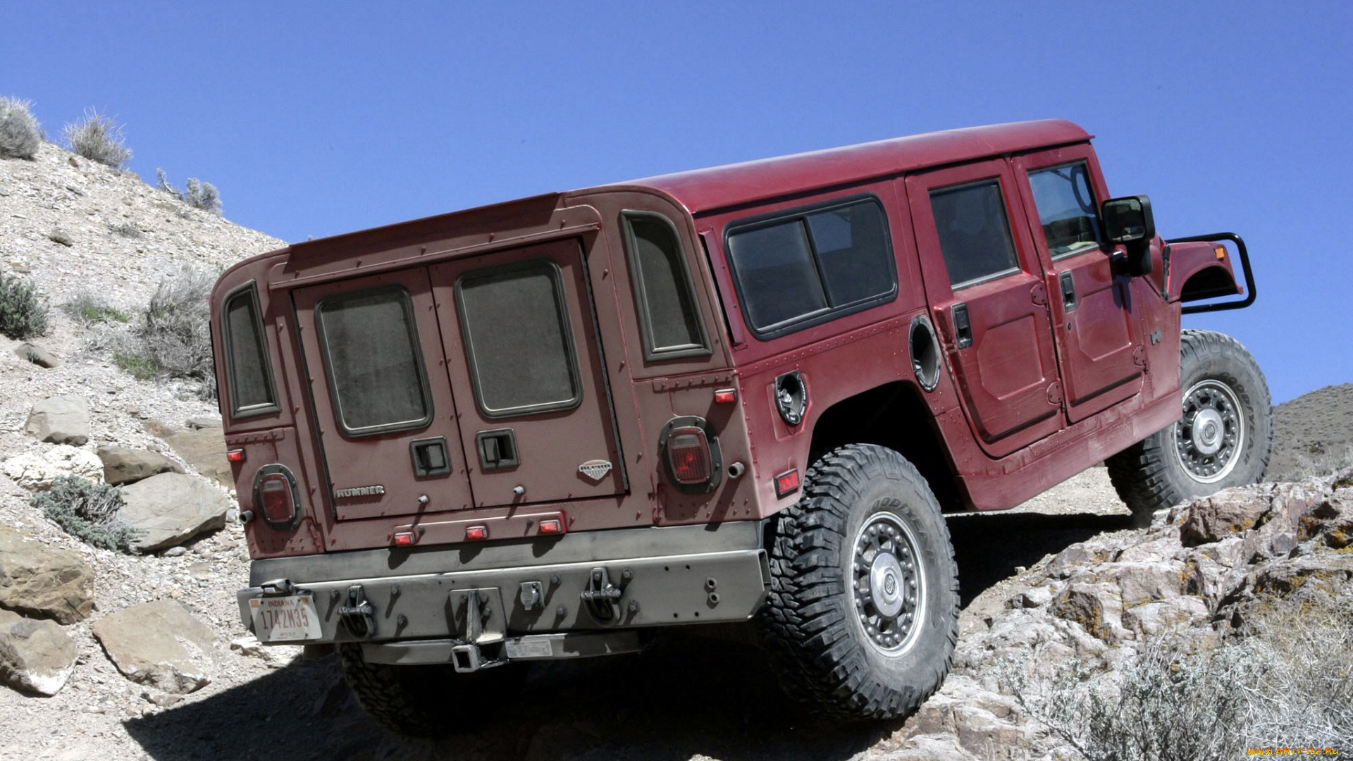 hummer, h1, alpha, wagon, 2005, автомобили, hummer, красный, 2005, wagon, alpha, h1