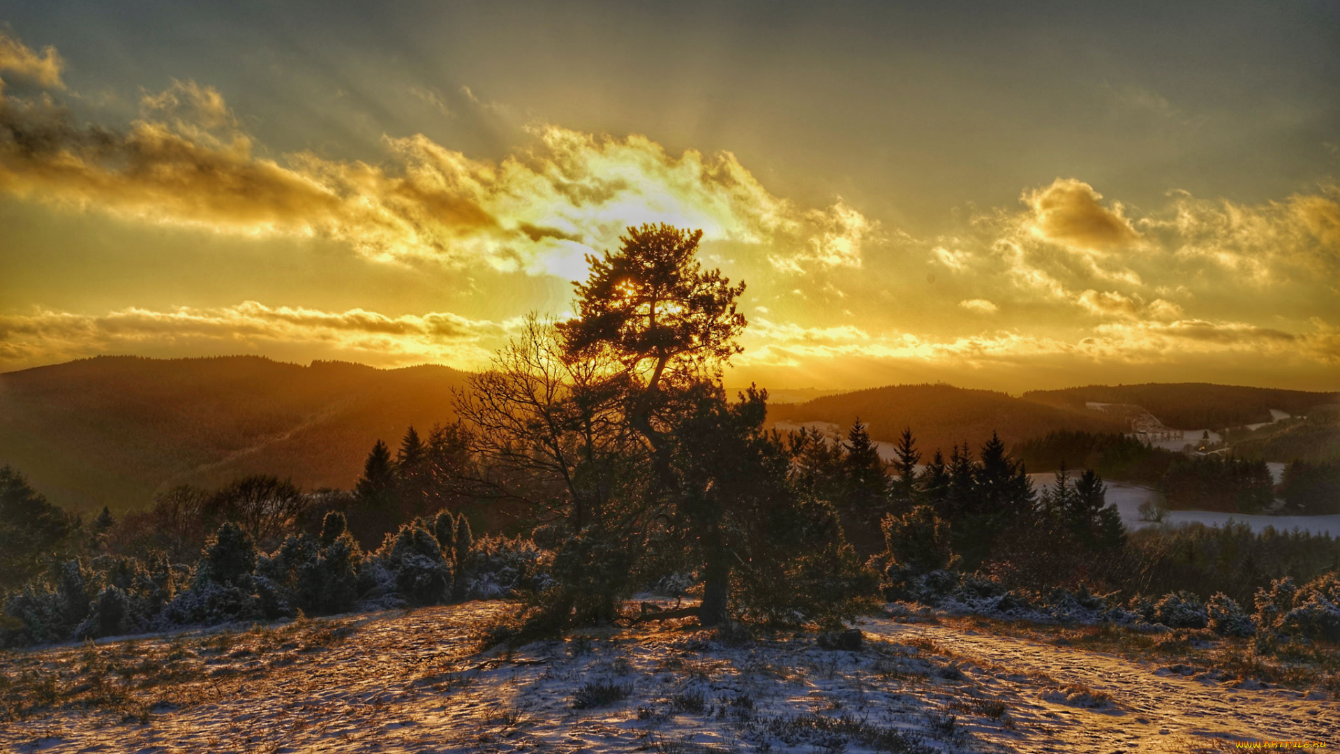 природа, восходы, закаты, простор