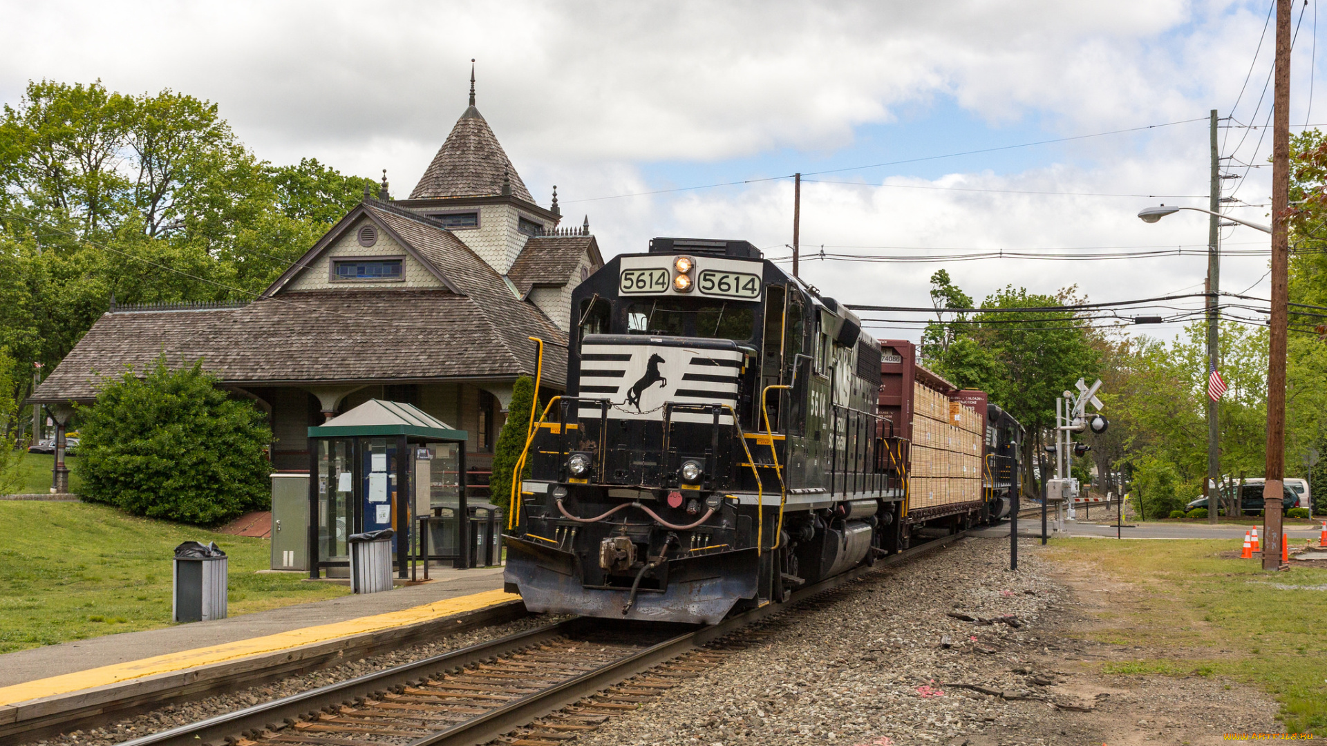 техника, поезда, локомотив, состав