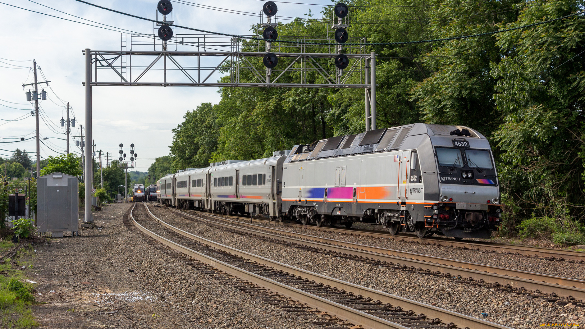 техника, поезда, локомотив, состав