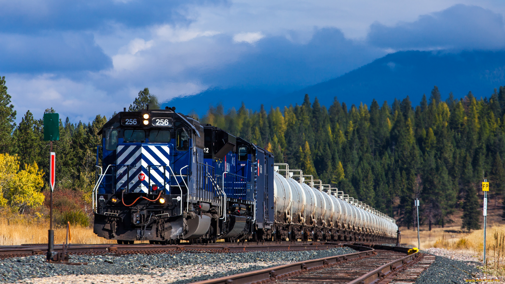 техника, поезда, локомотив, состав