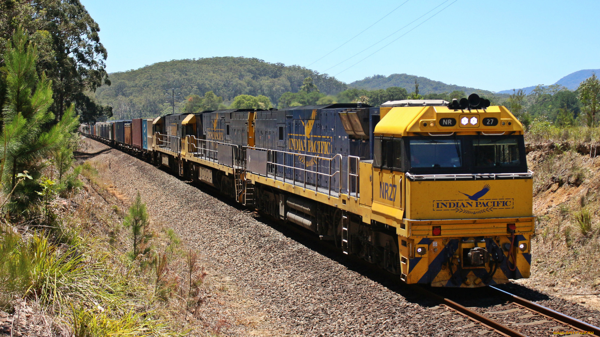 техника, поезда, локомотив, состав