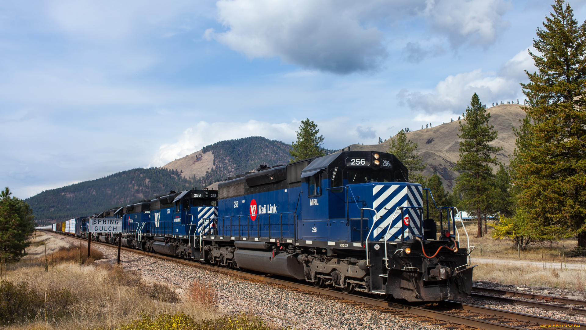 техника, поезда, локомотив, состав