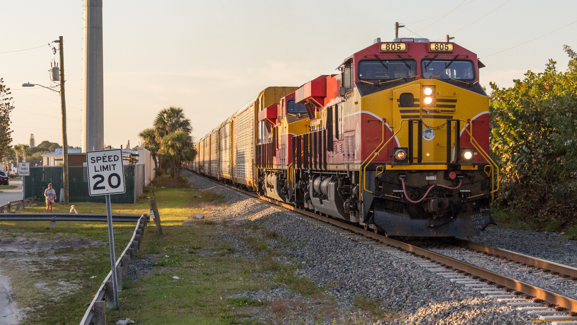 техника, поезда, локомотив, состав