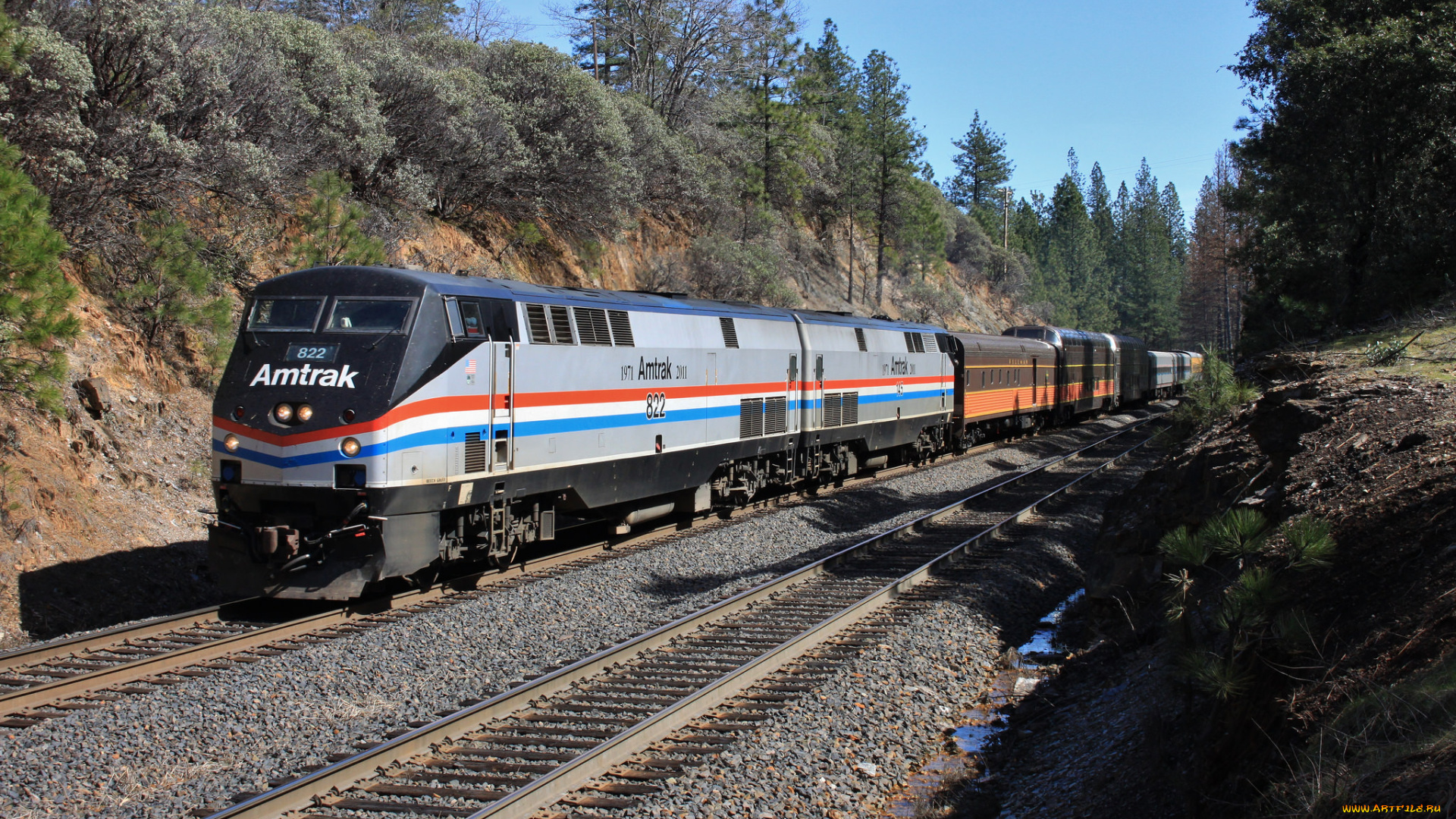 техника, поезда, локомотив, состав