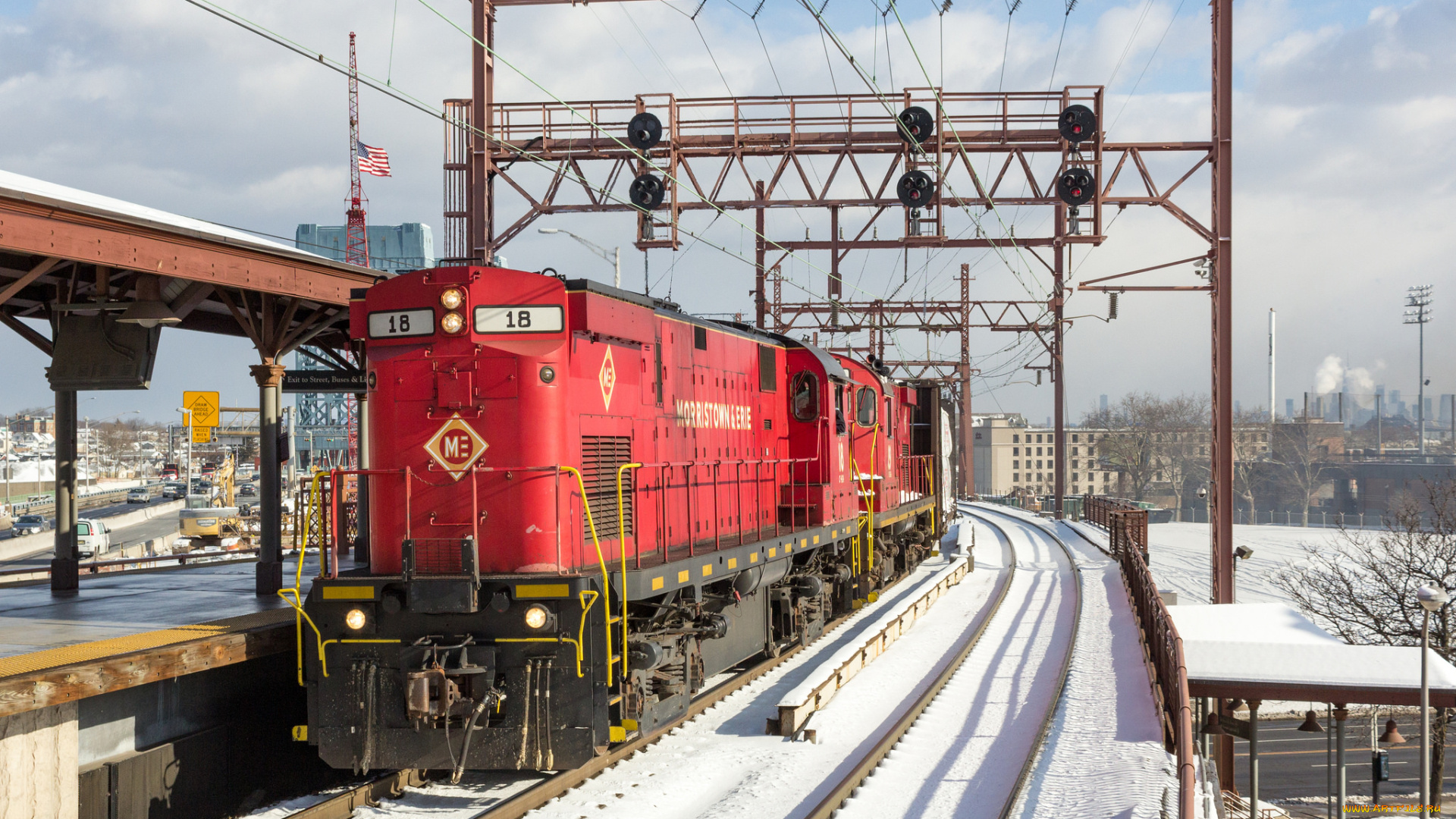 техника, поезда, локомотив, состав