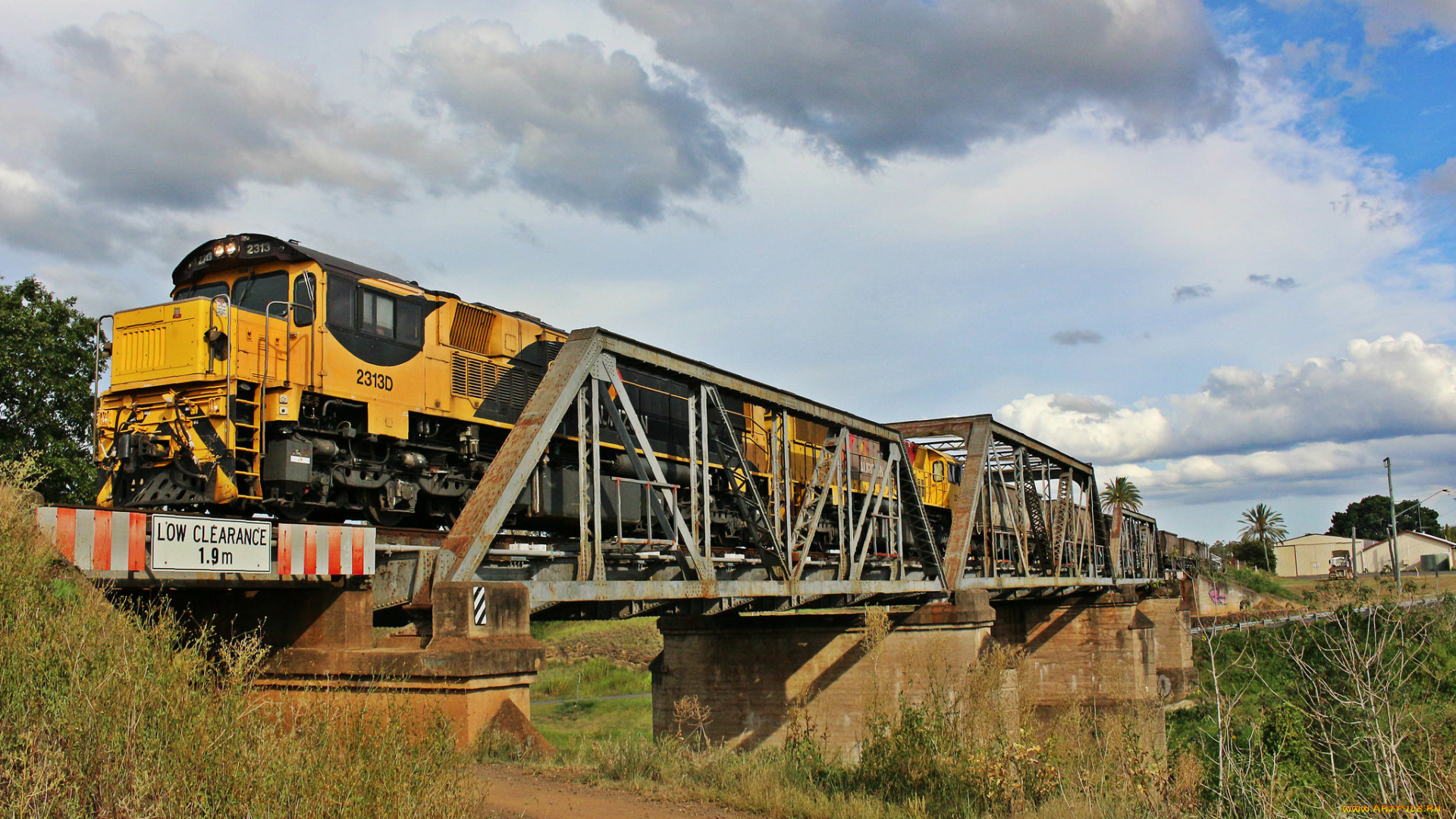 техника, поезда, локомотив, состав