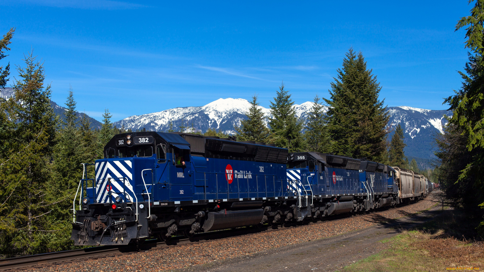 техника, поезда, локомотив, состав