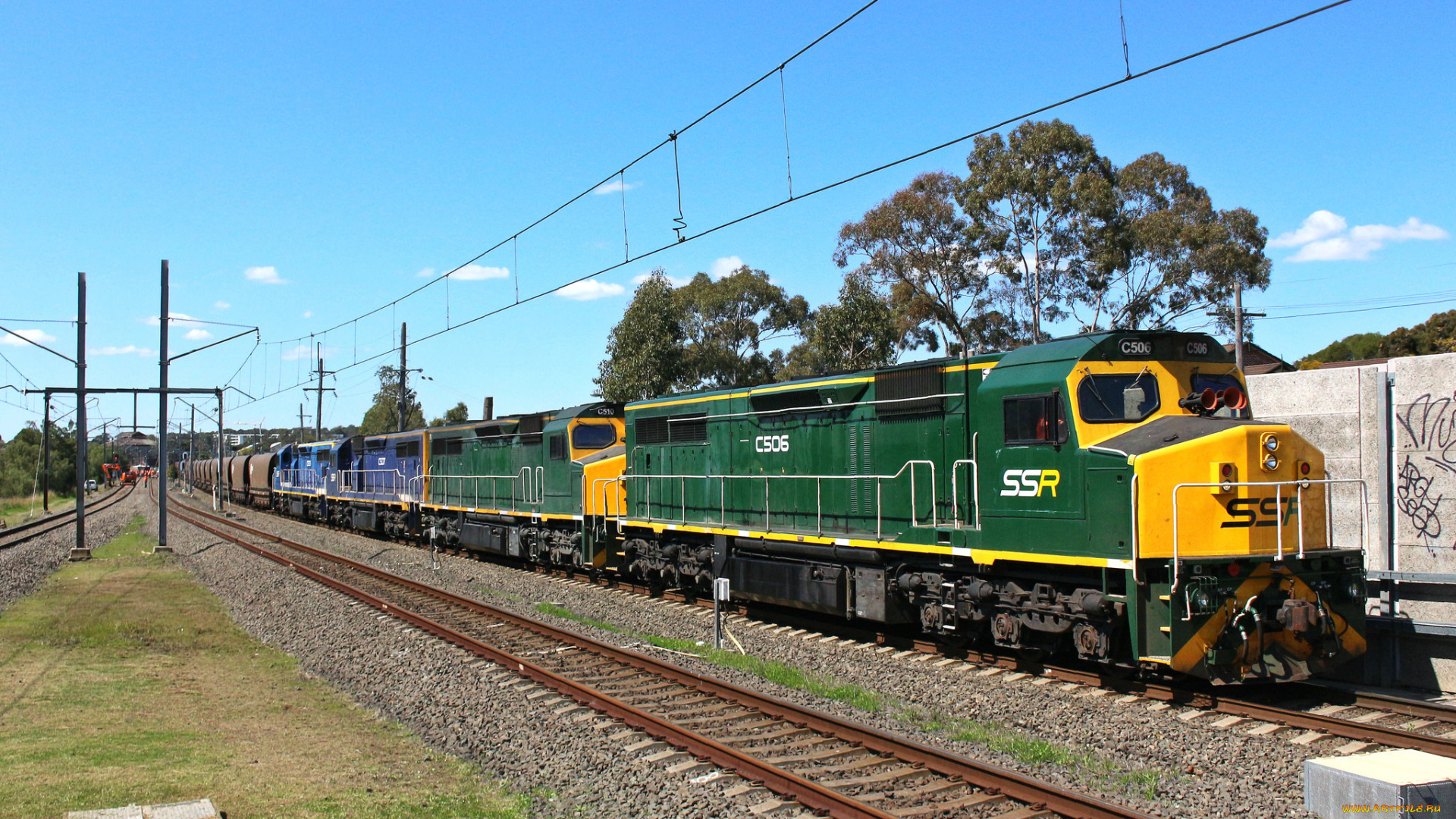 техника, поезда, состав, локомотив