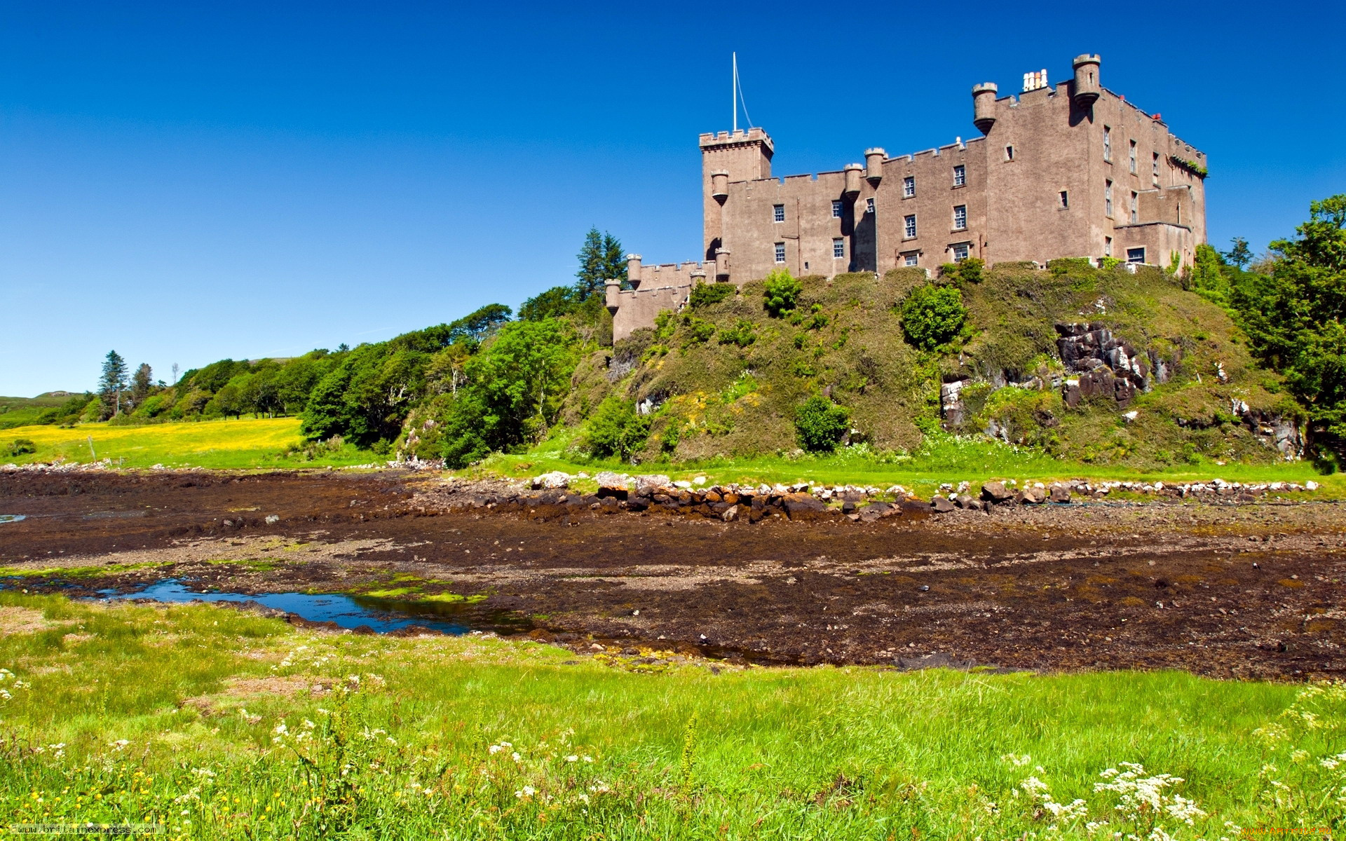 dunvegan, castle, scotland, города, замки, англии, dunvegan, castle