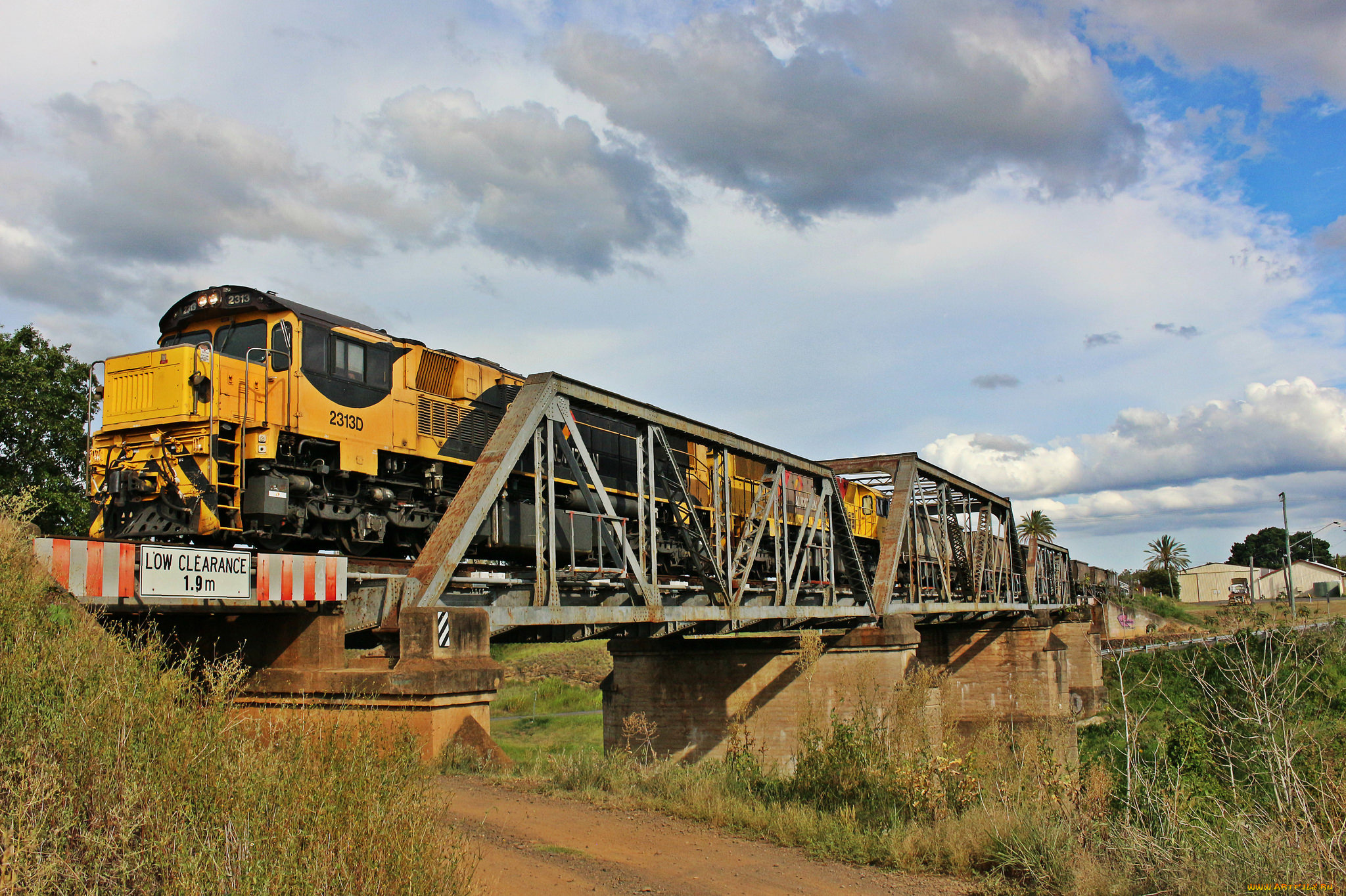 техника, поезда, локомотив, состав