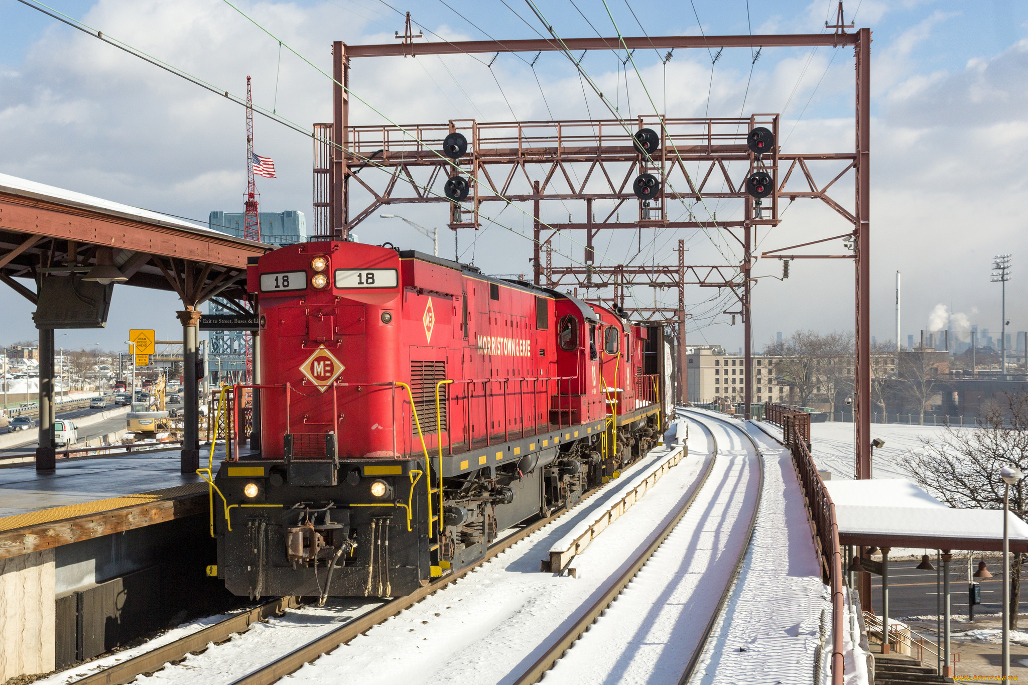 техника, поезда, локомотив, состав