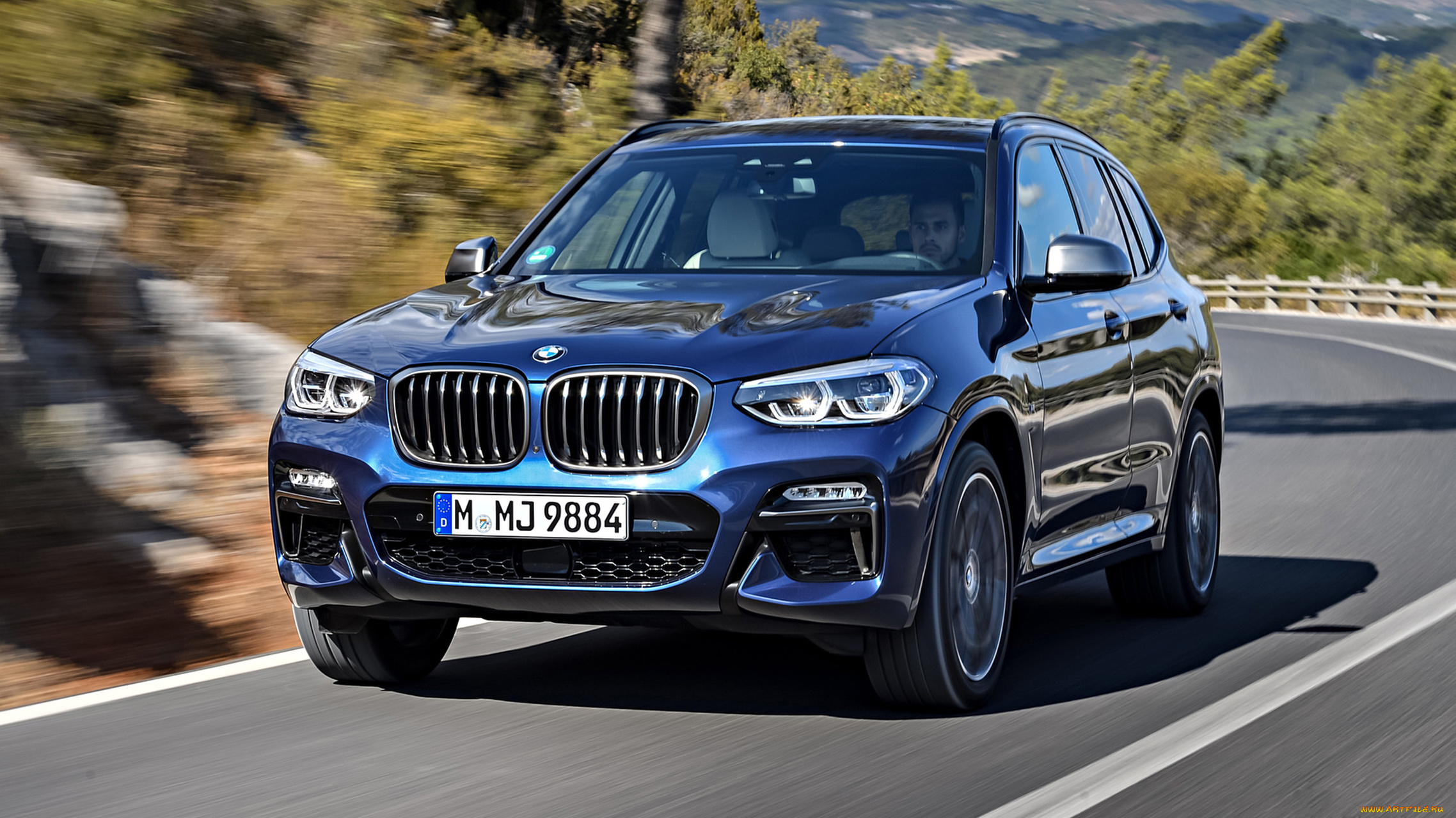 bmw, x3, m40i, 2018, автомобили, bmw, x3, blue, 2018, m40i
