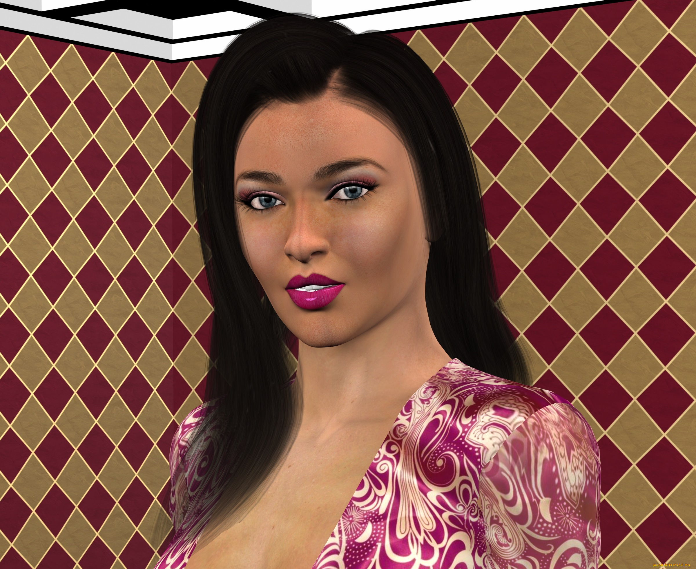 3д, графика, портрет, , portraits, фон, девушка, взгляд