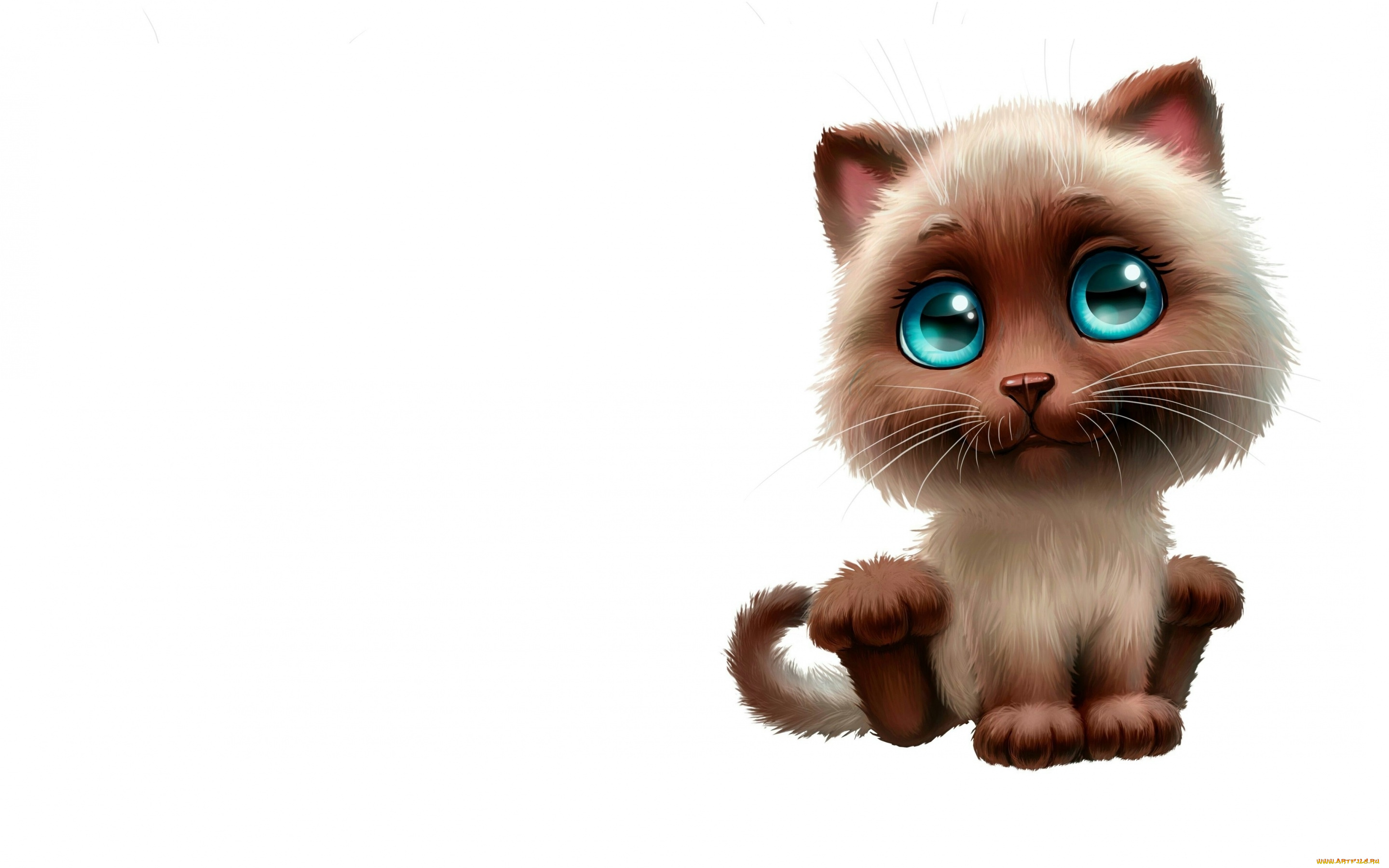 3д, графика, животные, , animals, котенок