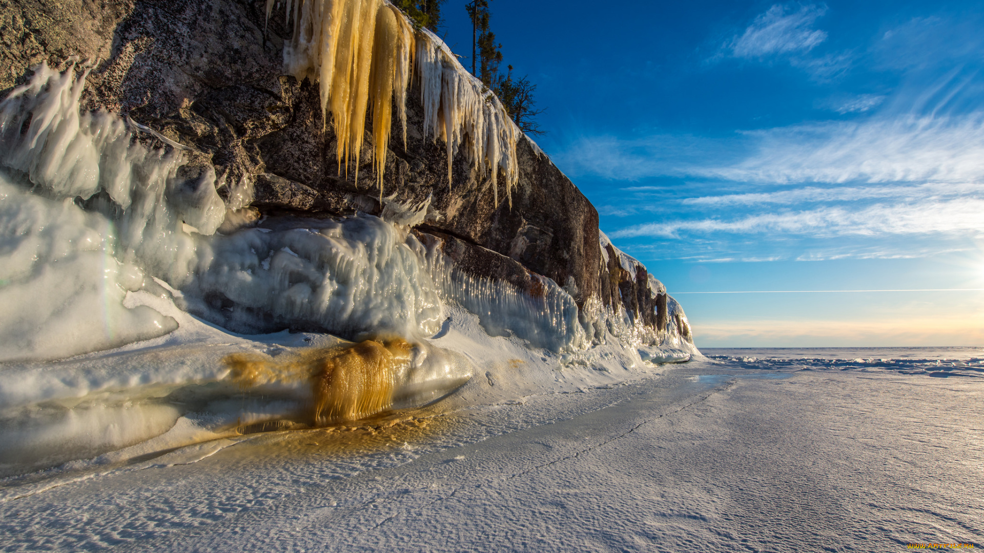 природа, побережье, простор