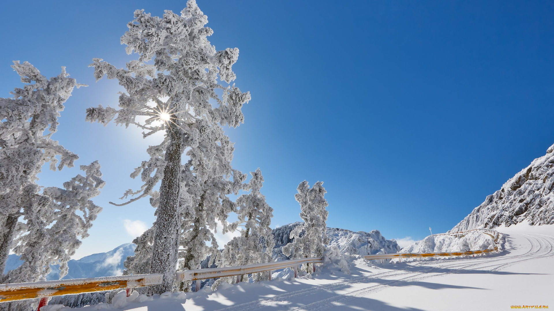 природа, зима, простор