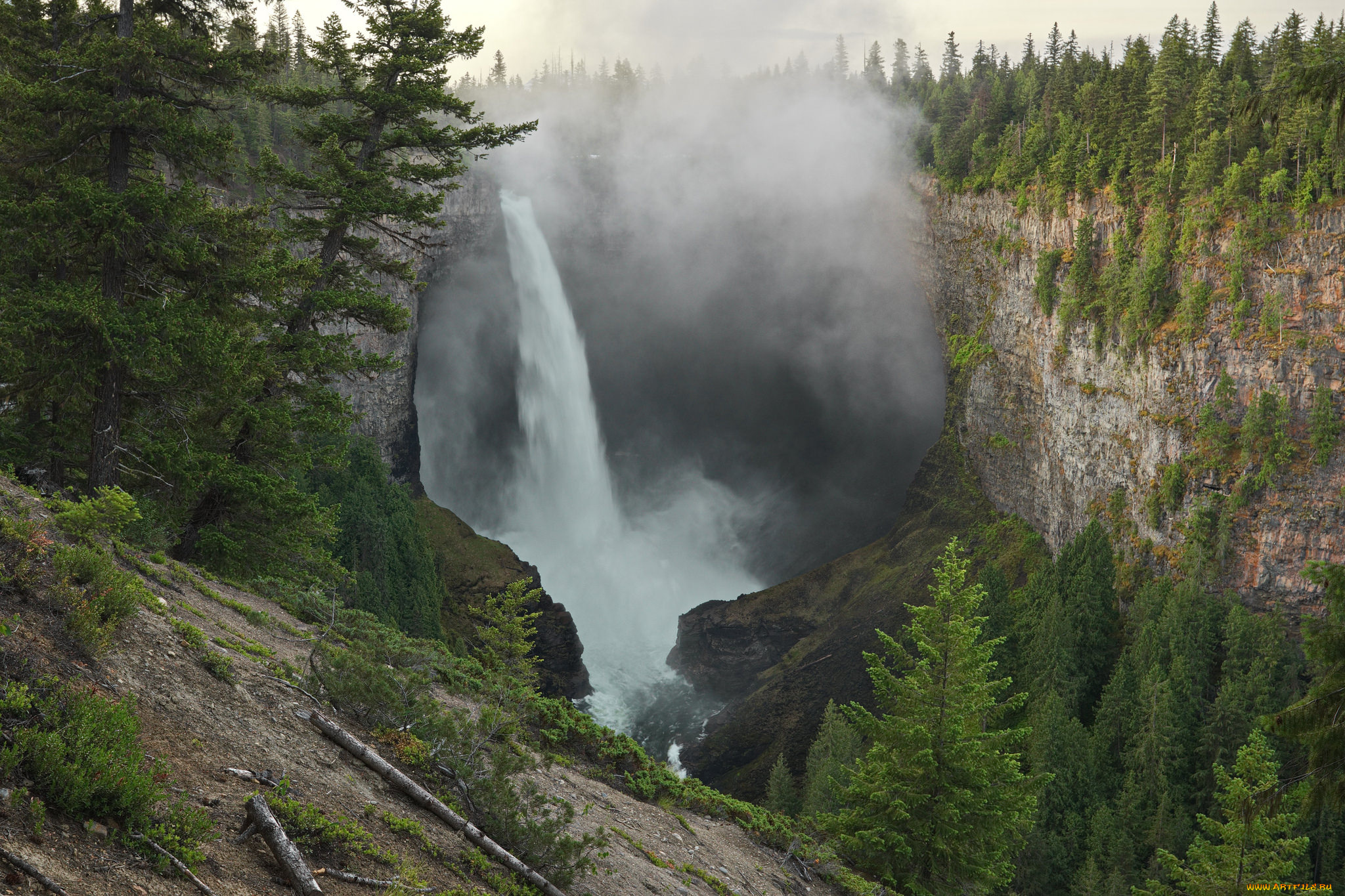 природа, водопады, простор