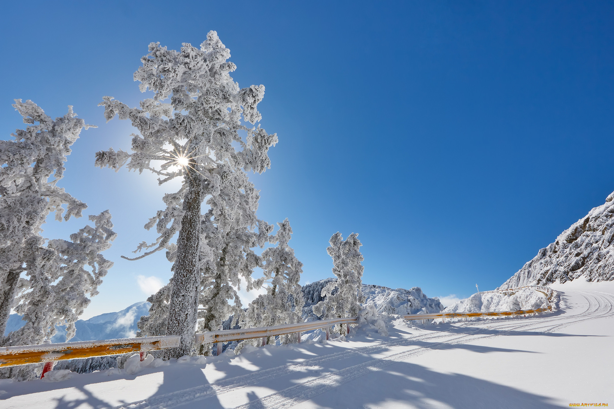 природа, зима, простор