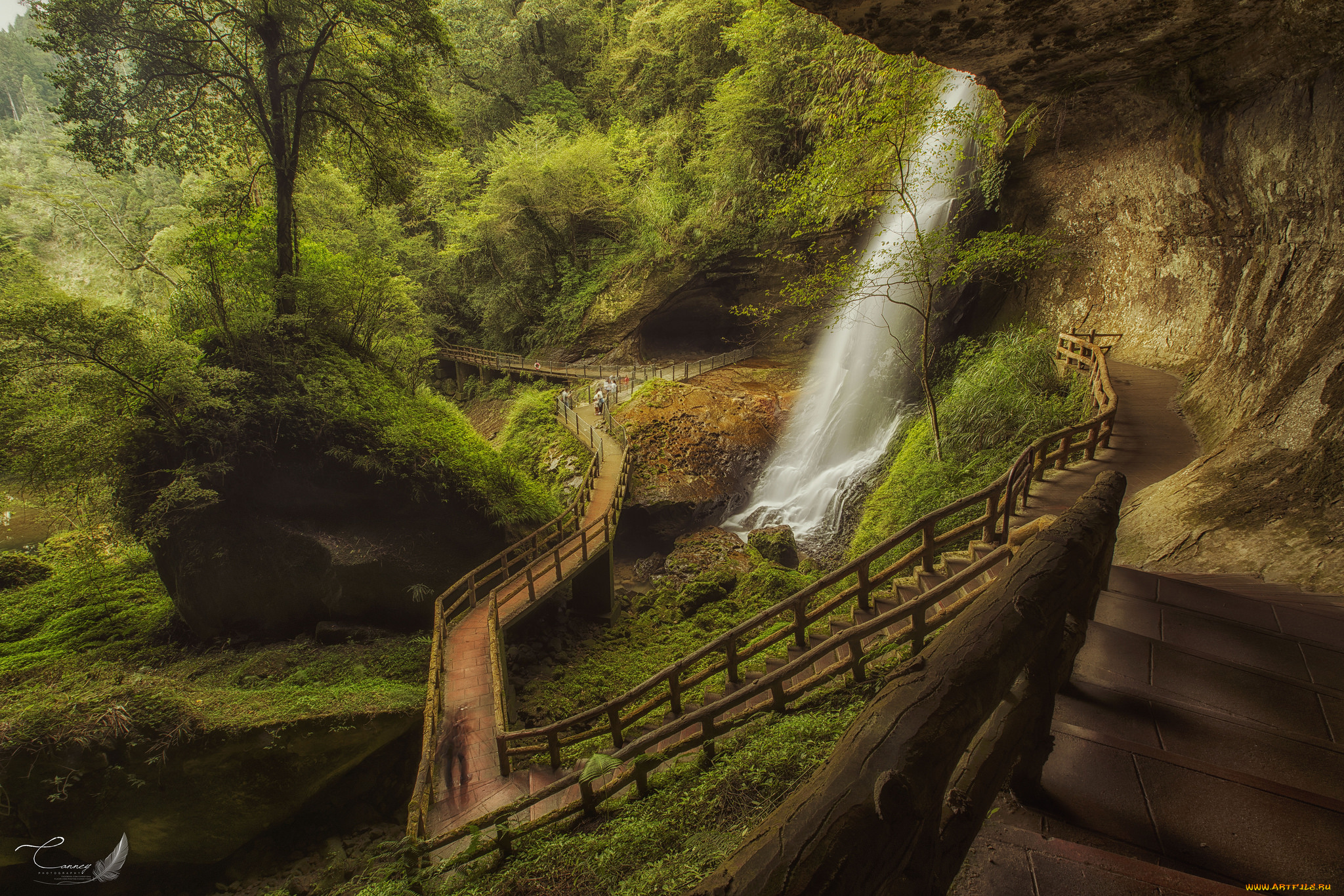 природа, водопады, простор