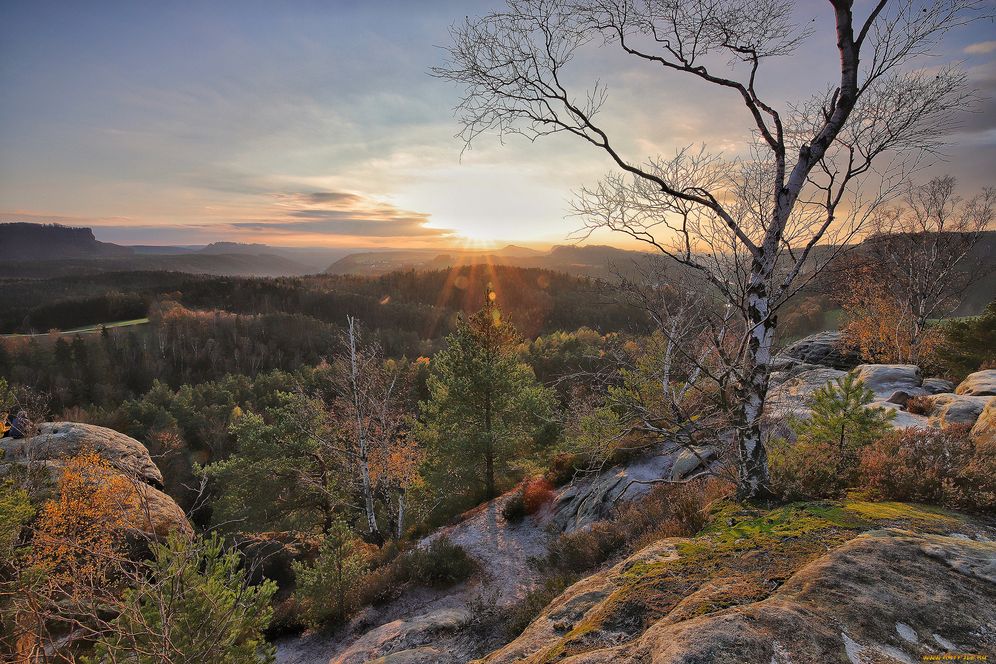 природа, восходы, закаты, простор