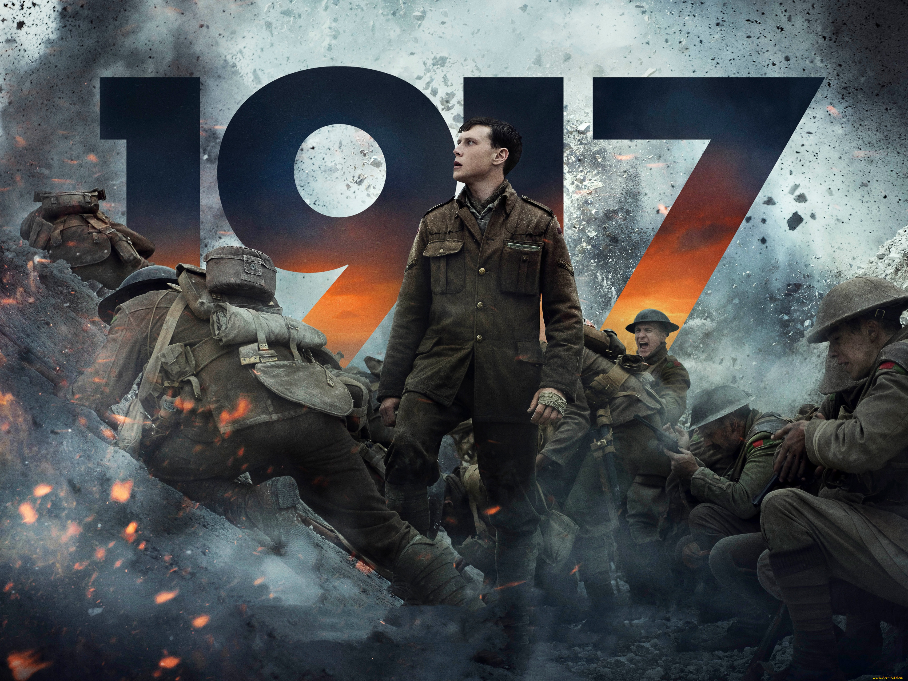 1917, , 2019, кино, фильмы, -unknown, , другое, colin, firth, dean, charles, chapman, сша, великобритания, история, постер, военный, 1917