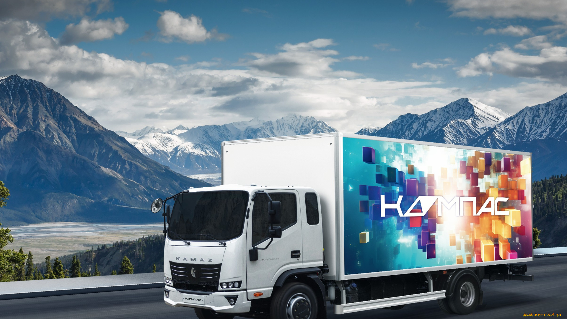 2023, камаз, компас, 12, автомобили, камаз, фургон, промтоварный, компас12