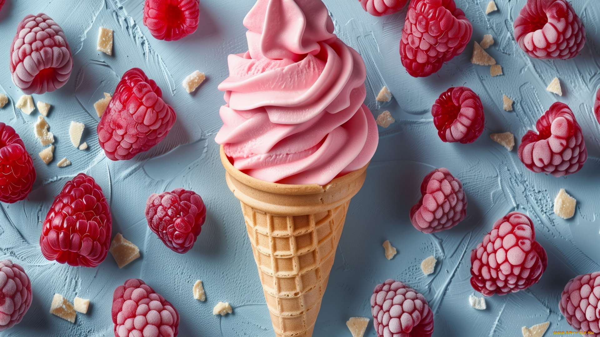 3д, графика, еда-, food, мороженое