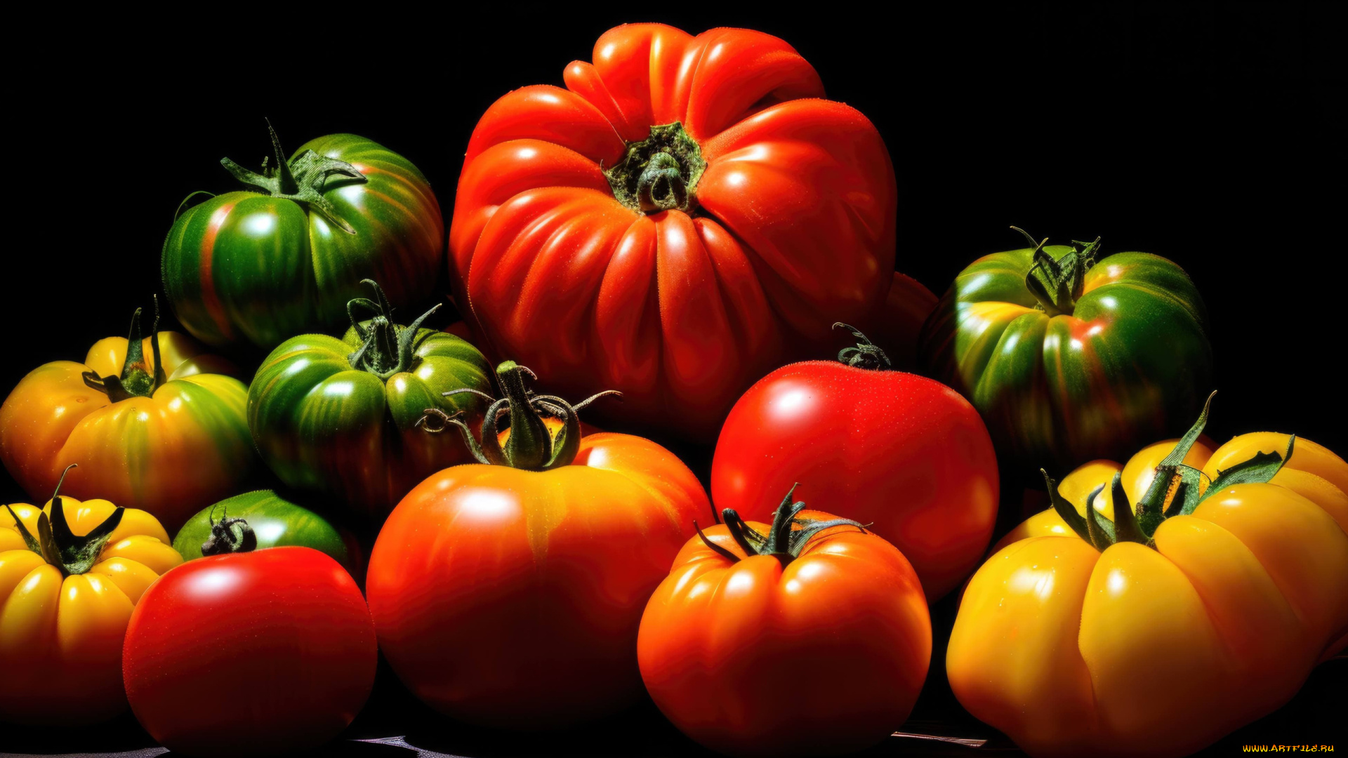 3д, графика, еда-, food, помидоры