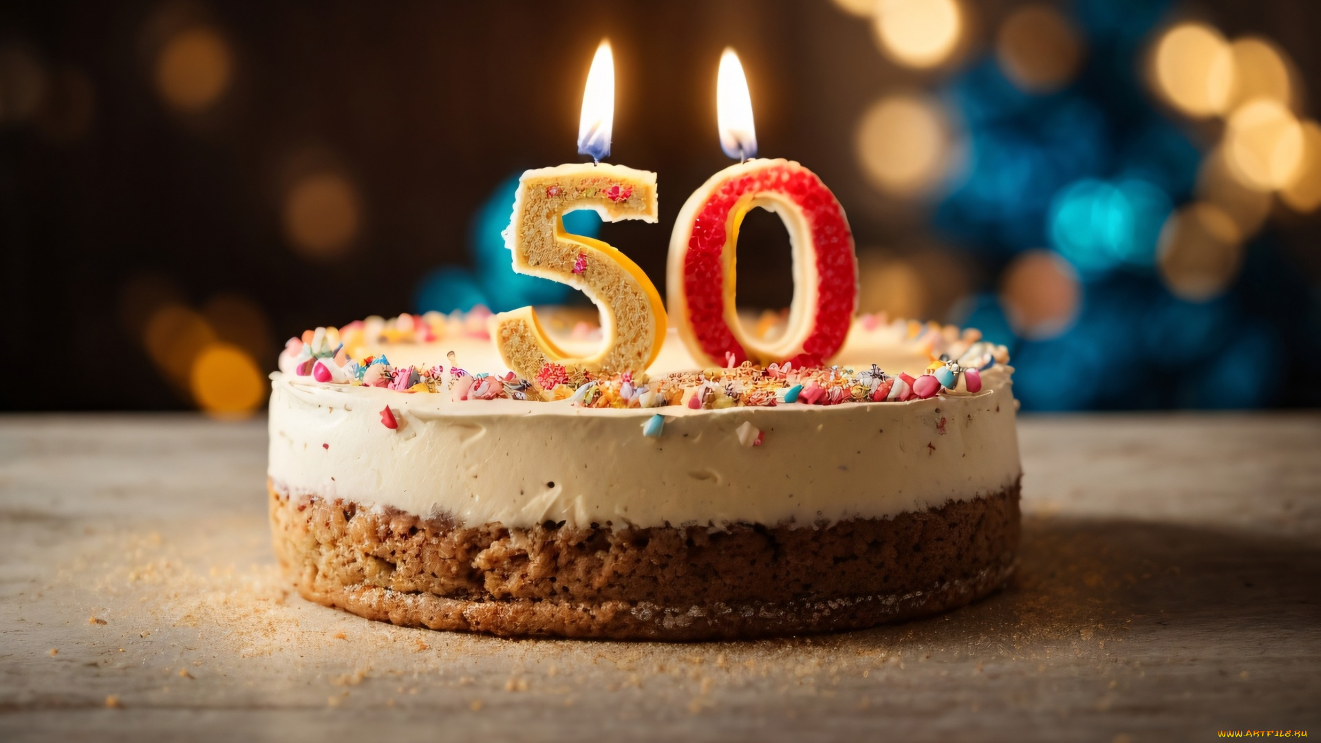 праздничные, день, рождения, торт, свечи