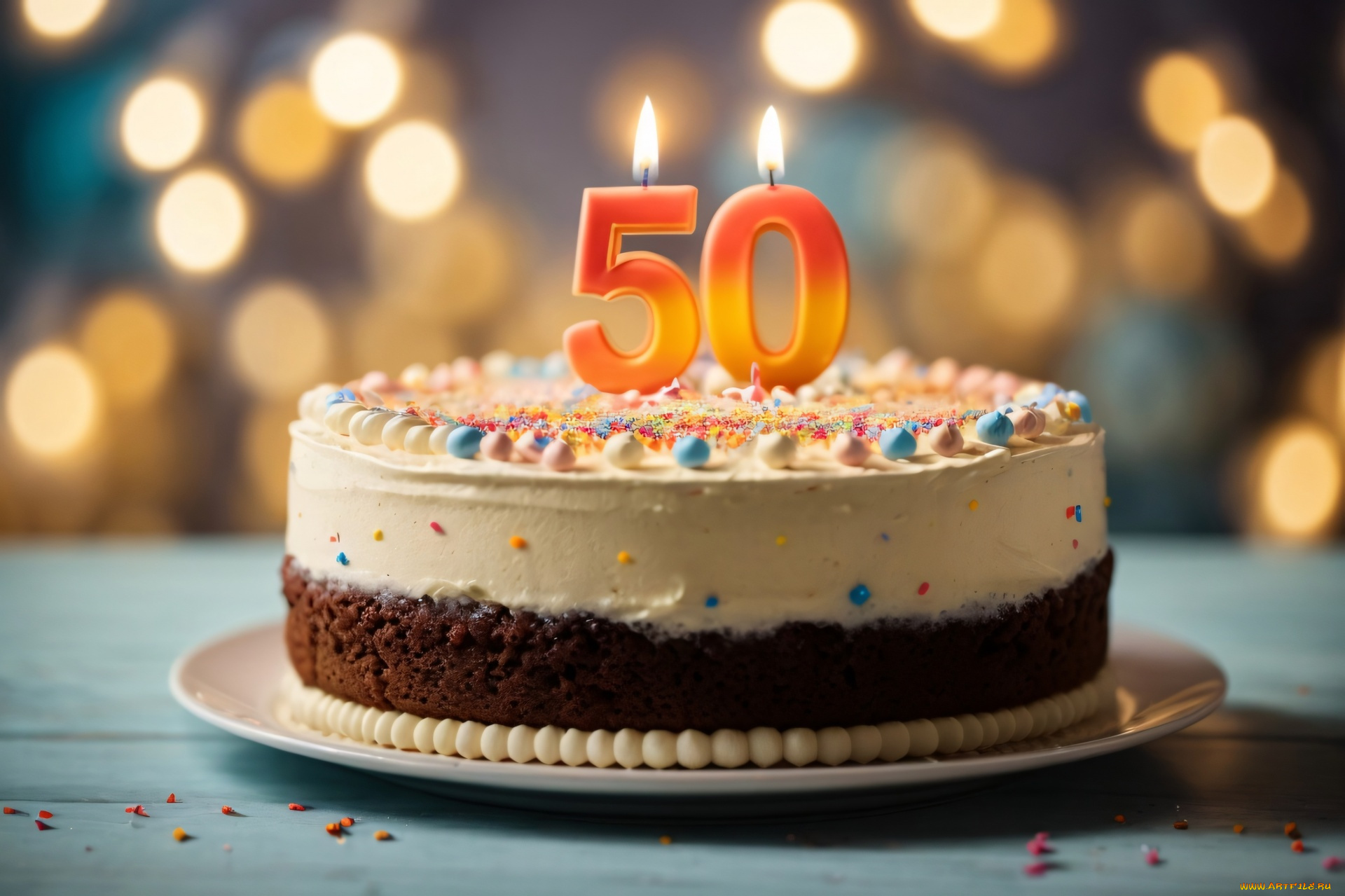 праздничные, день, рождения, торт, свечи