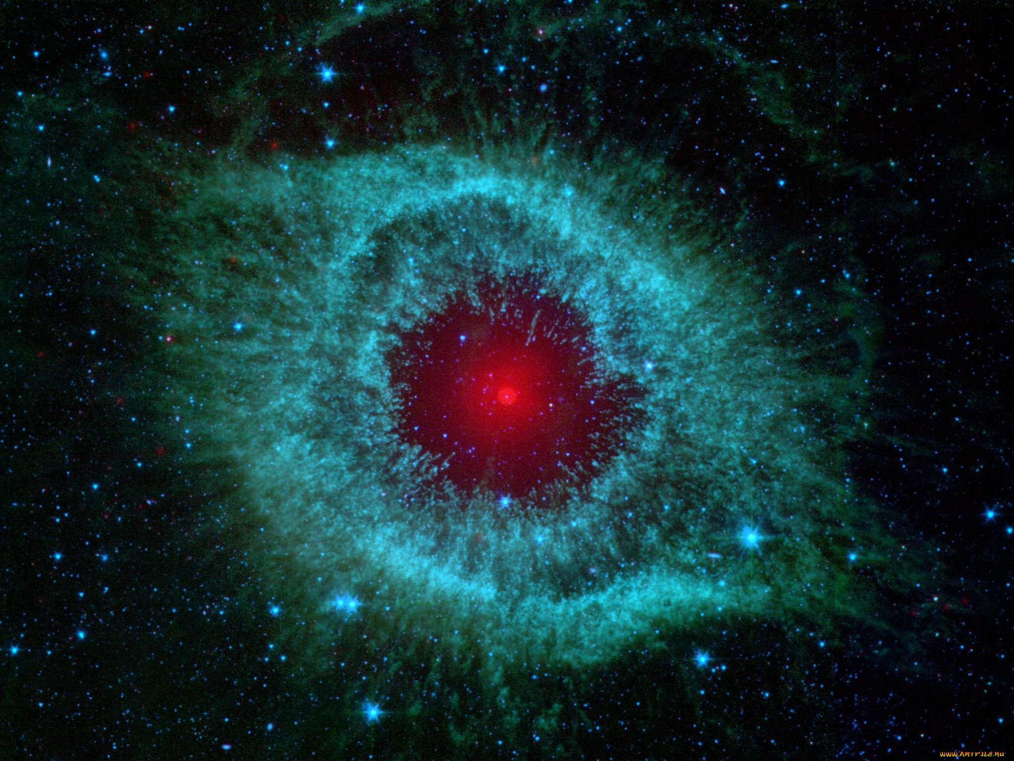 туманность, улитка, космос, галактики, туманности