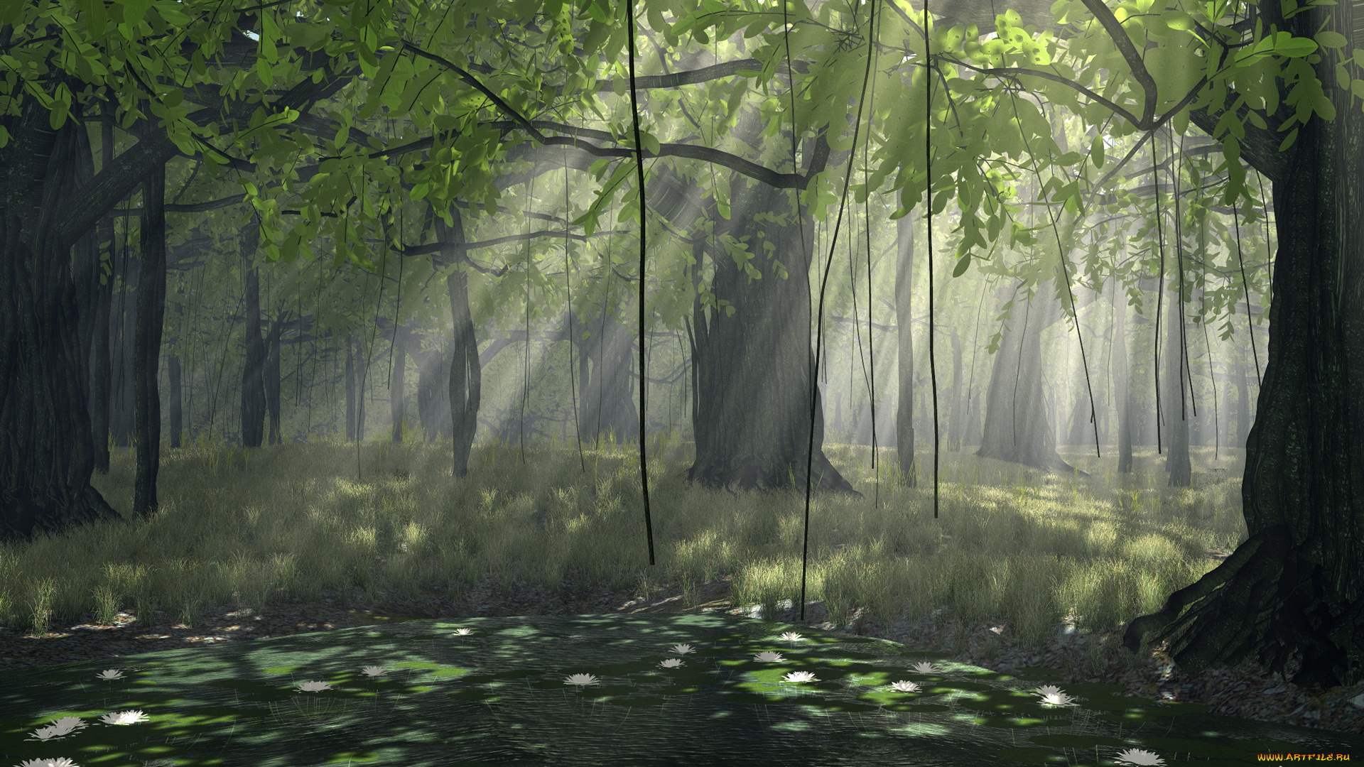 3д, графика, nature, landscape, природа