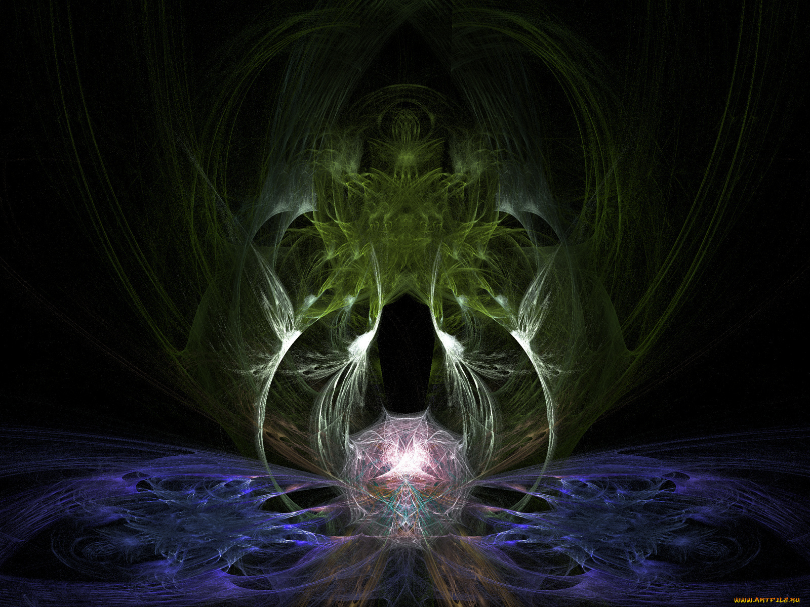 3д, графика, fractal, фракталы, узор, фон