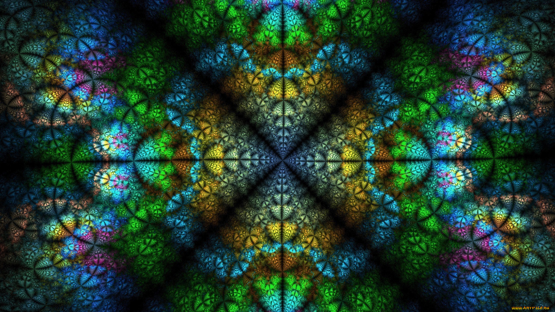 3д, графика, fractal, фракталы, фон, разноцветие