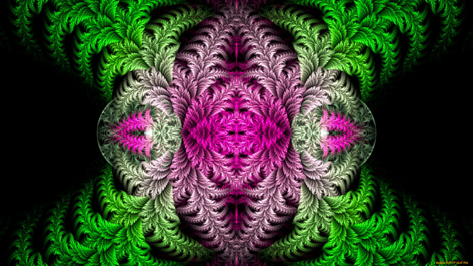 3д, графика, fractal, фракталы, узор, темный, фон