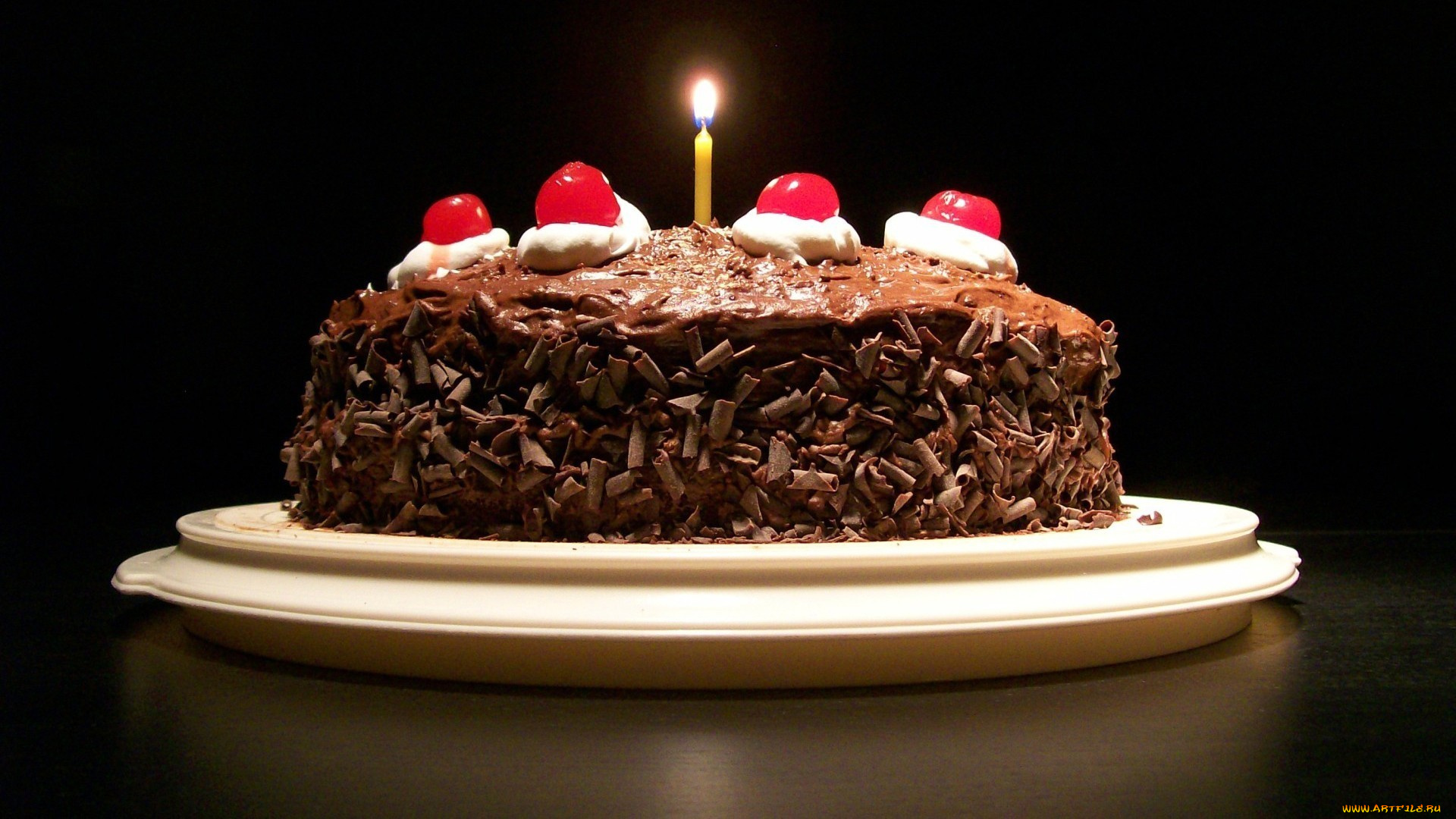 еда, пирожные, кексы, печенье, торт, шоколад, свечка, сладкое