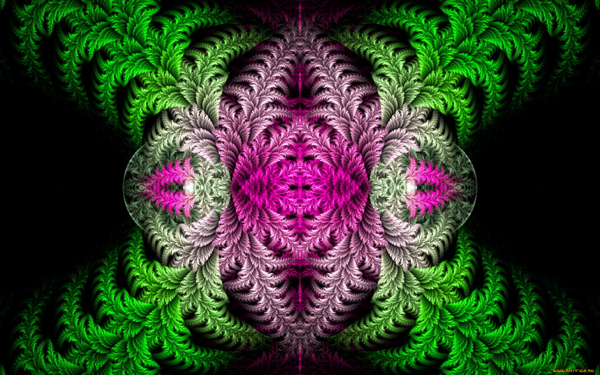 3д, графика, fractal, фракталы, узор, темный, фон