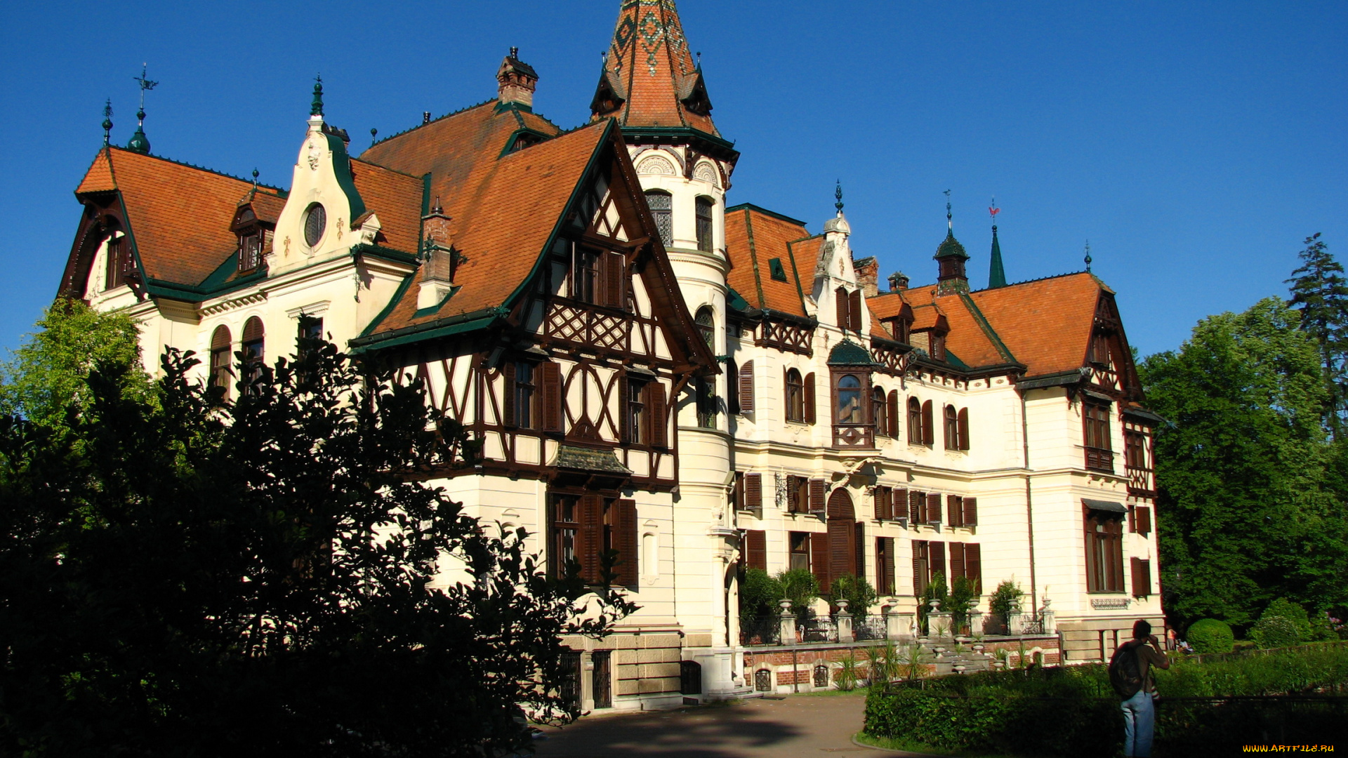 Чехия, zamek, lesna, города, дворцы, замки, крепости, замок