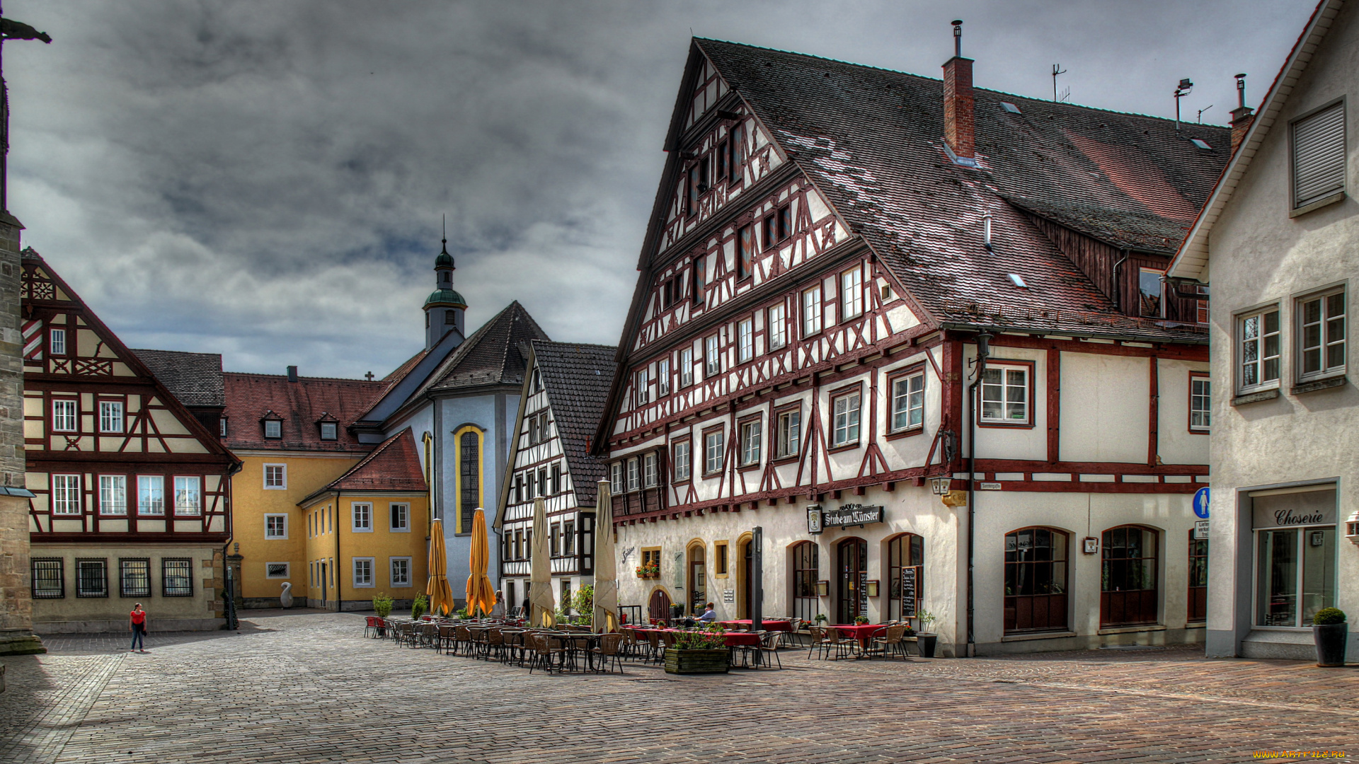 германия, швебиш, гмюнд, города, улицы, площади, набережные, площадь, дома