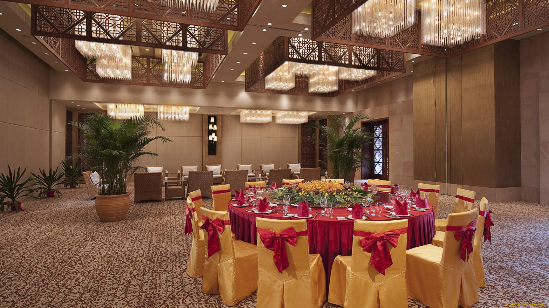 интерьер, декор, отделка, сервировка, зал, стулья, стол