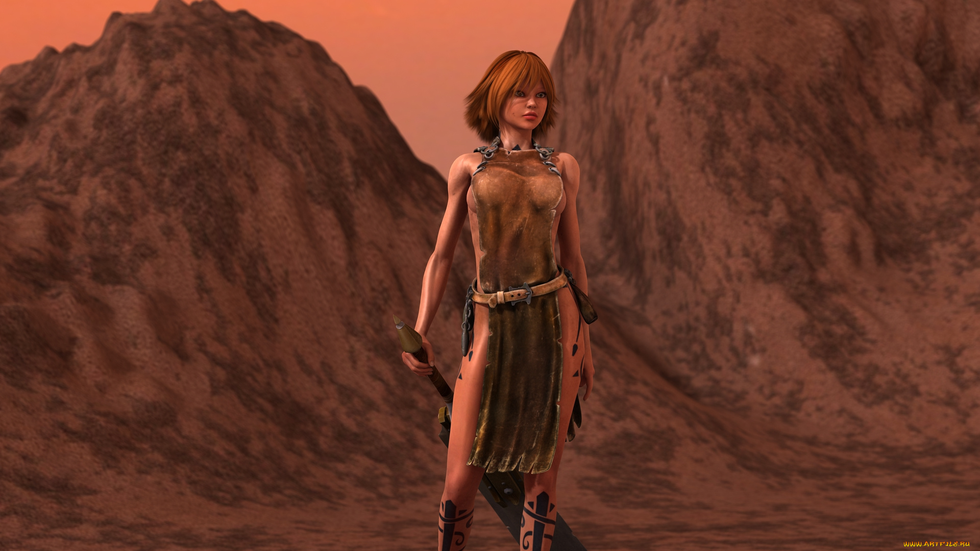 3д, графика, amazon, , амазонки, взгляд, девушка