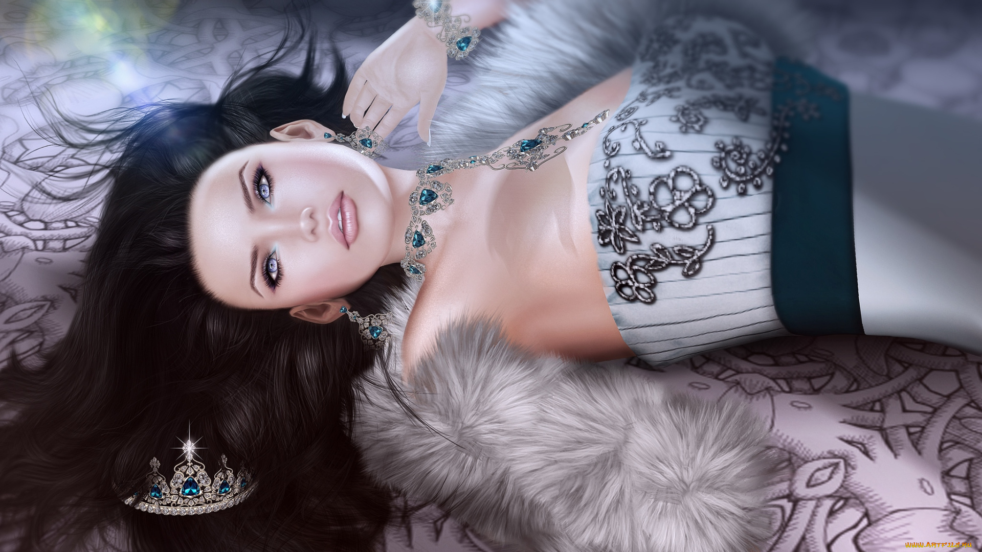 3д, графика, people, , люди, брюнетка