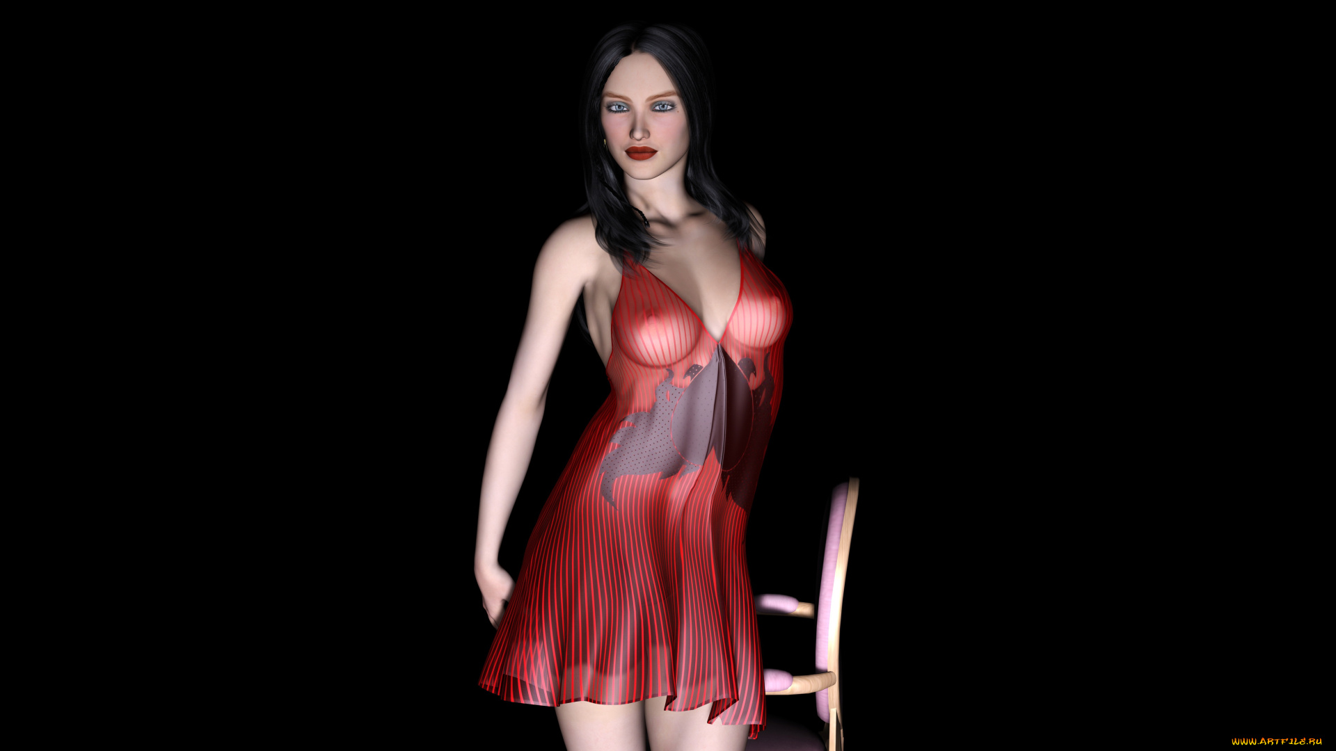 3д, графика, people, , люди, девушка, взгляд, фон